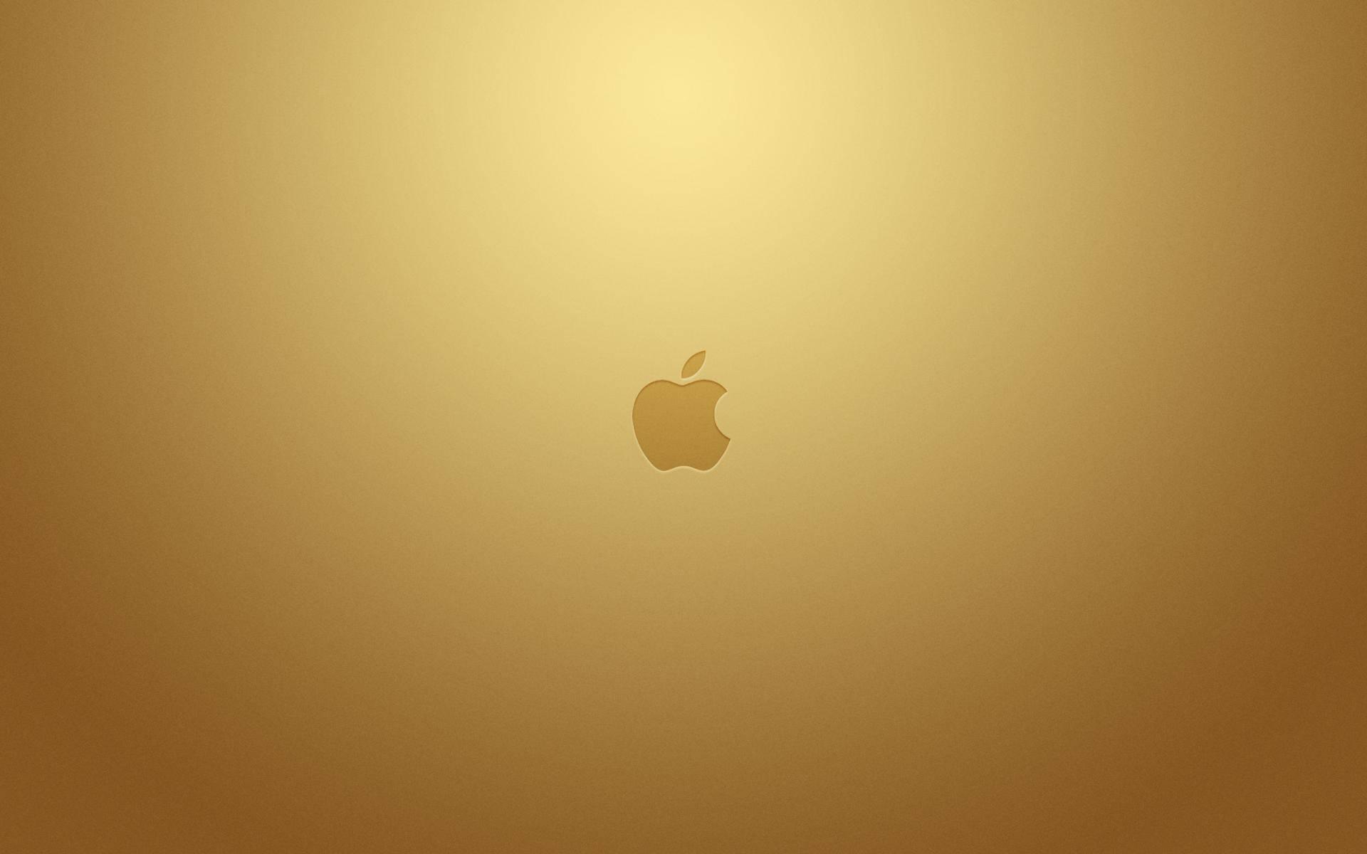 Gold Apple Logo — 1920x1200 wallpaper