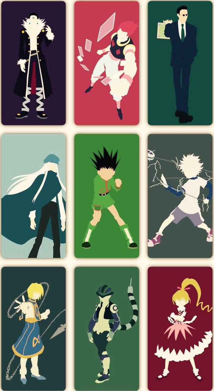 Gon, Killua, and Kurapika, the main characters of the hit anime series Hunter x Hunter! — 706x1286 wallpaper