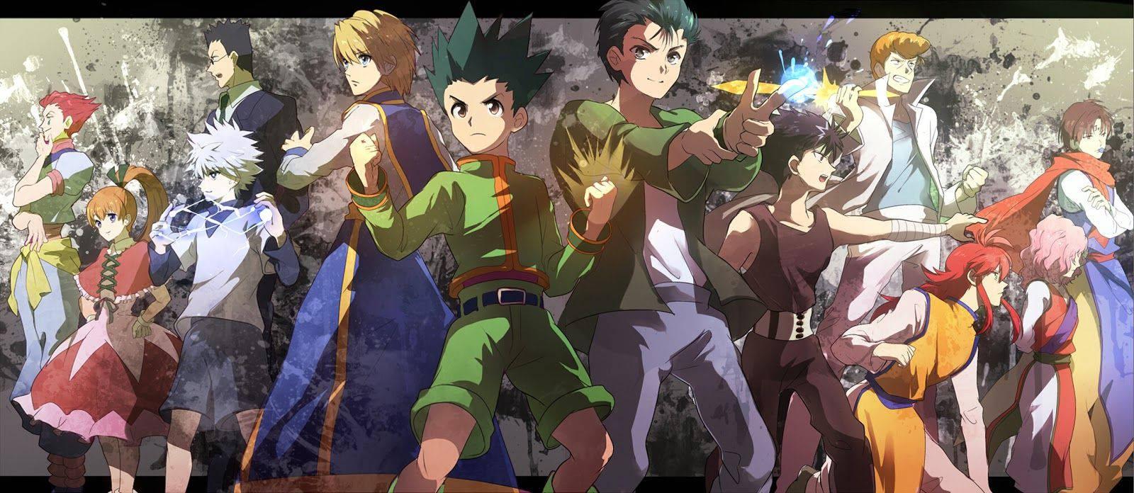 Gon, Kurapik and Killua join forces — 1600x696 wallpaper