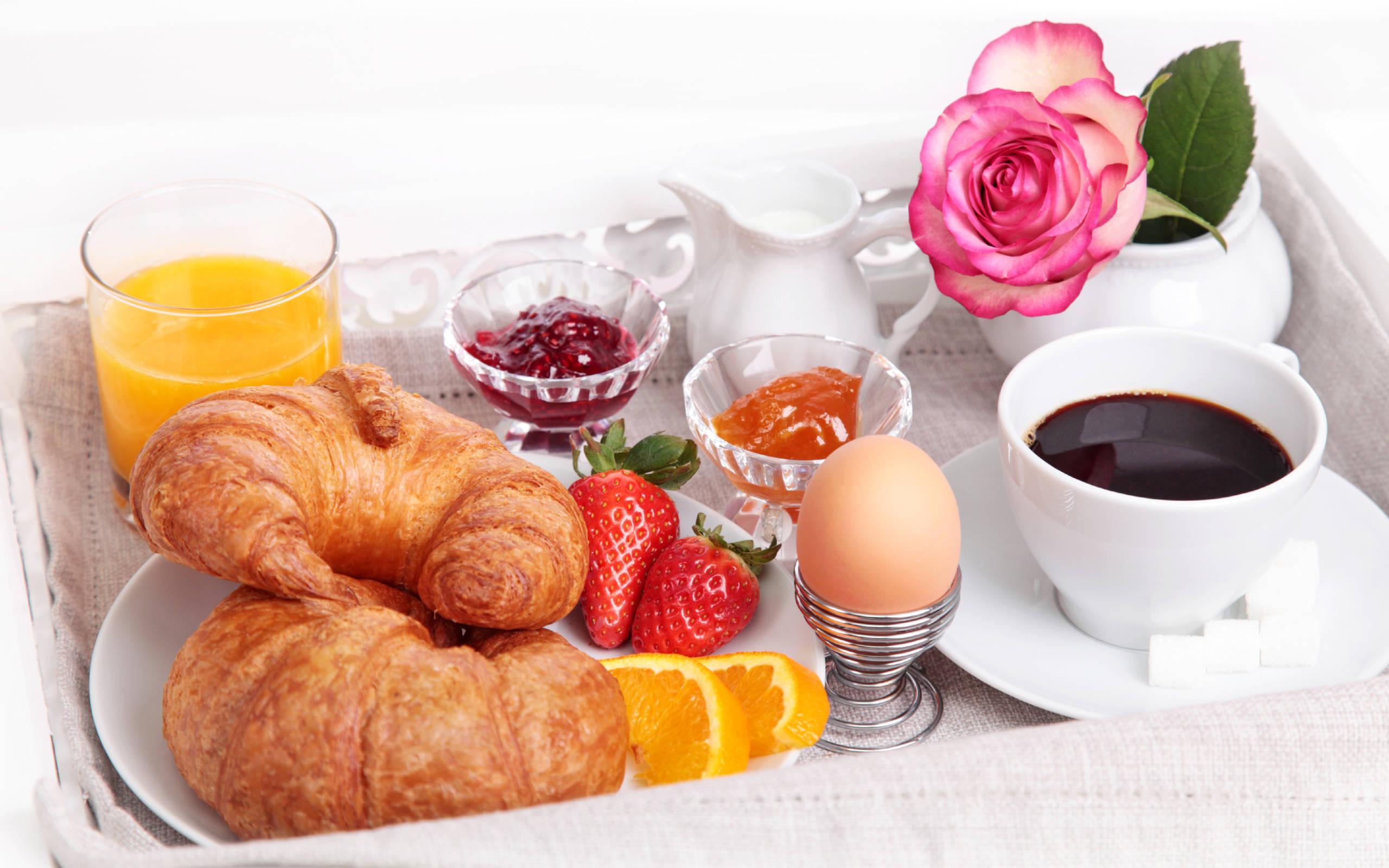 Good Morning Breakfast Tray — 2560x1600 wallpaper