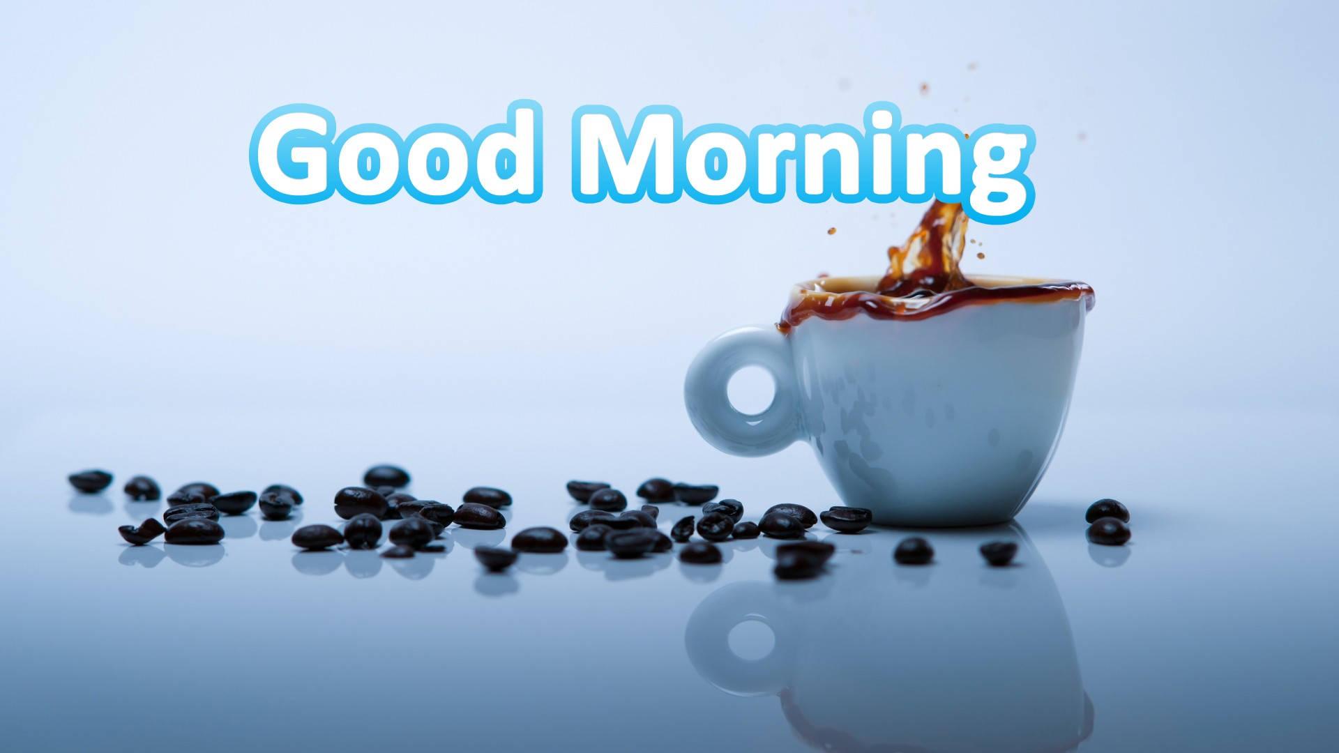 Good Morning Coffee Splash Stock — 1920x1080 wallpaper