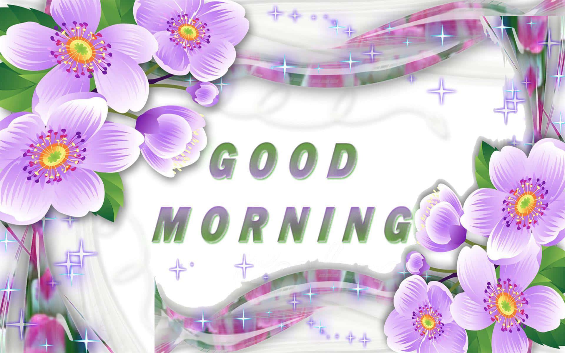 Good Morning Glitter Message Picture — 1920x1200 wallpaper