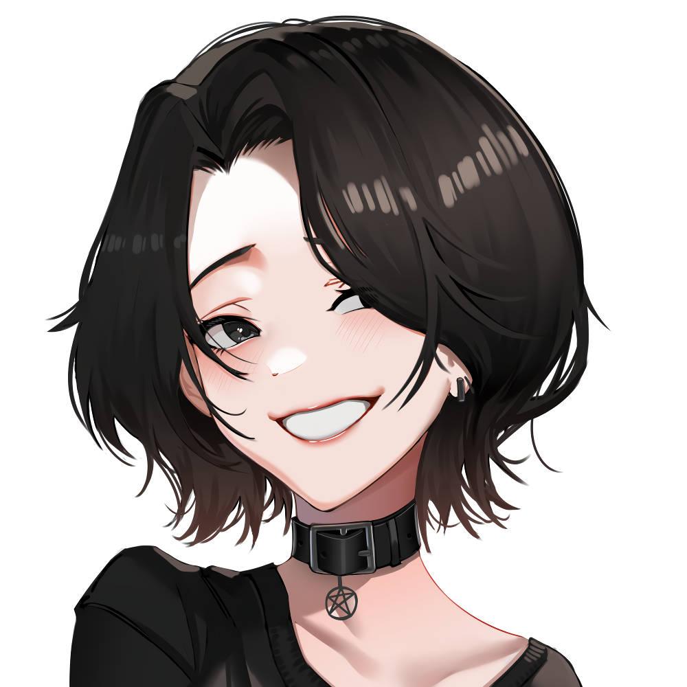 Goth Girl Meme PFP — 1000x1000 wallpaper