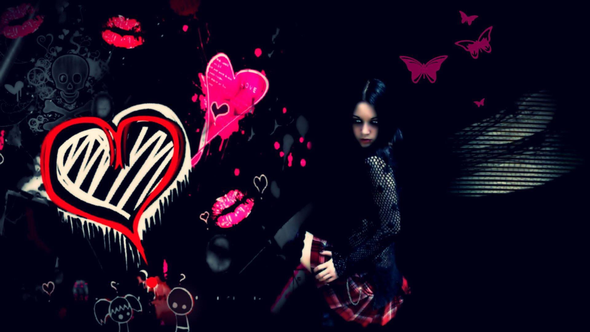 Goth Punk Girl Alone — 1920x1080 wallpaper