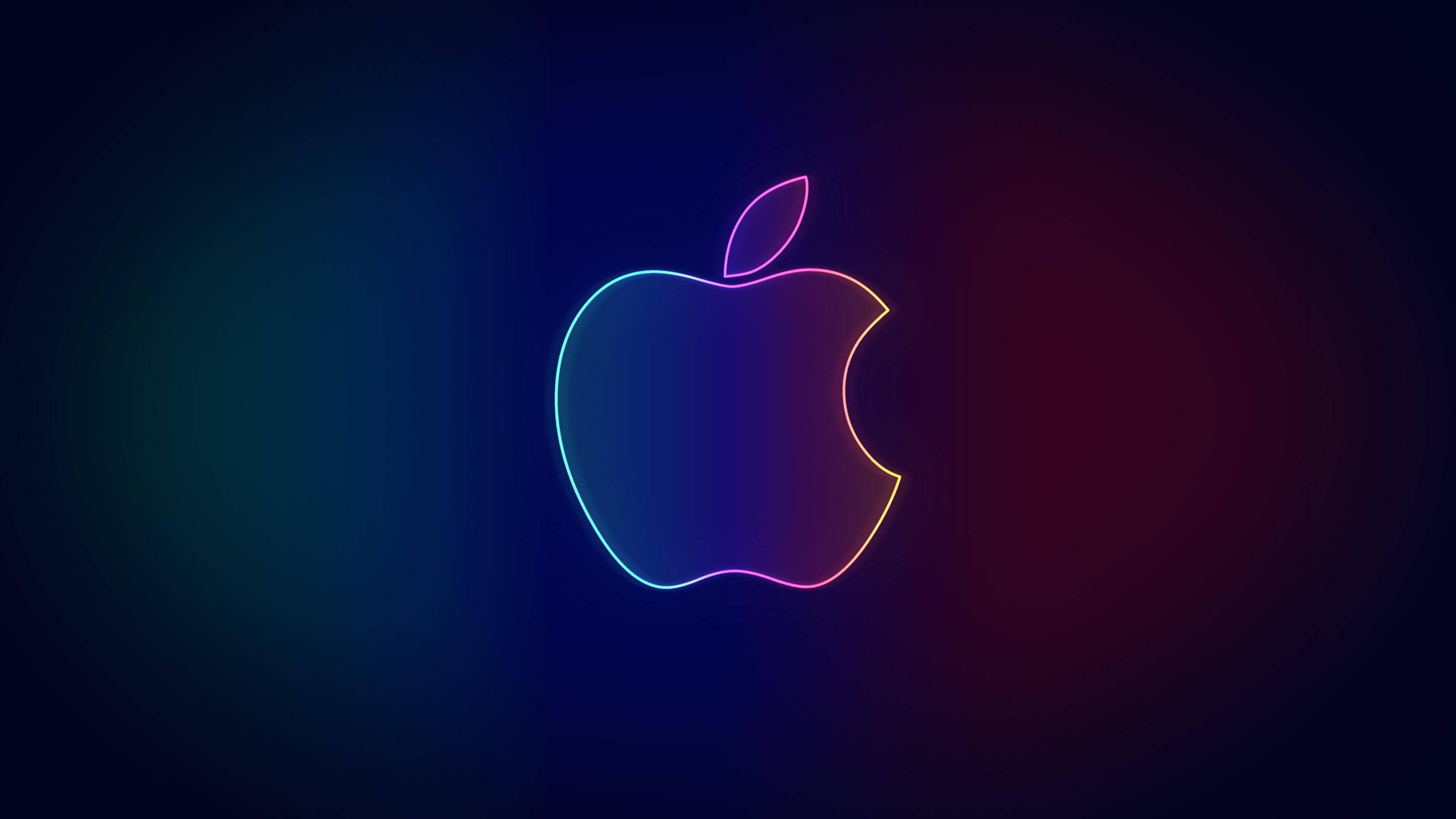 Gradient Apple Logo — 3840x2160 wallpaper