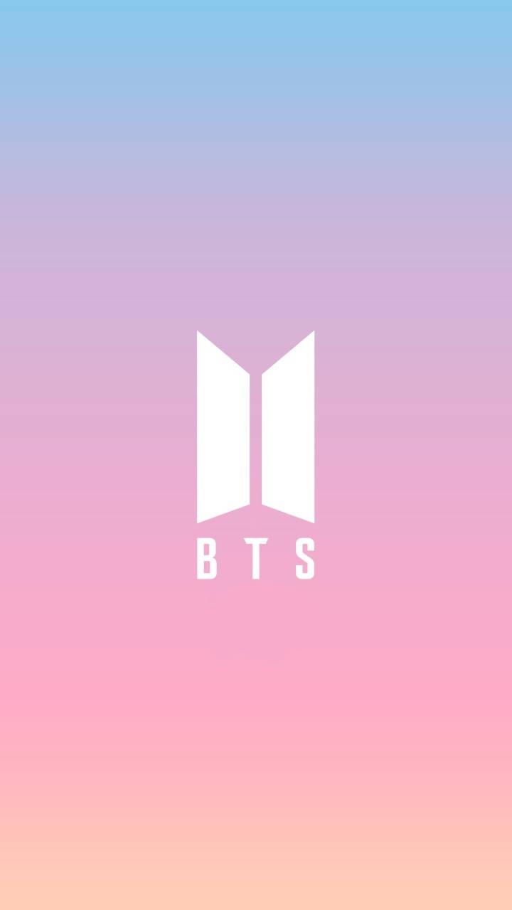 Gradient Pink BTS Logo — 720x1280 wallpaper