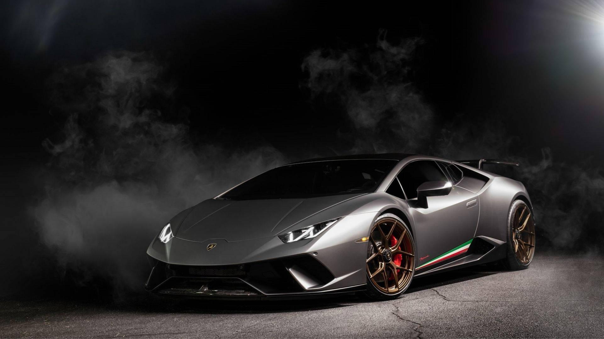 Gray Lamborghini Aventador — 1920x1080 wallpaper