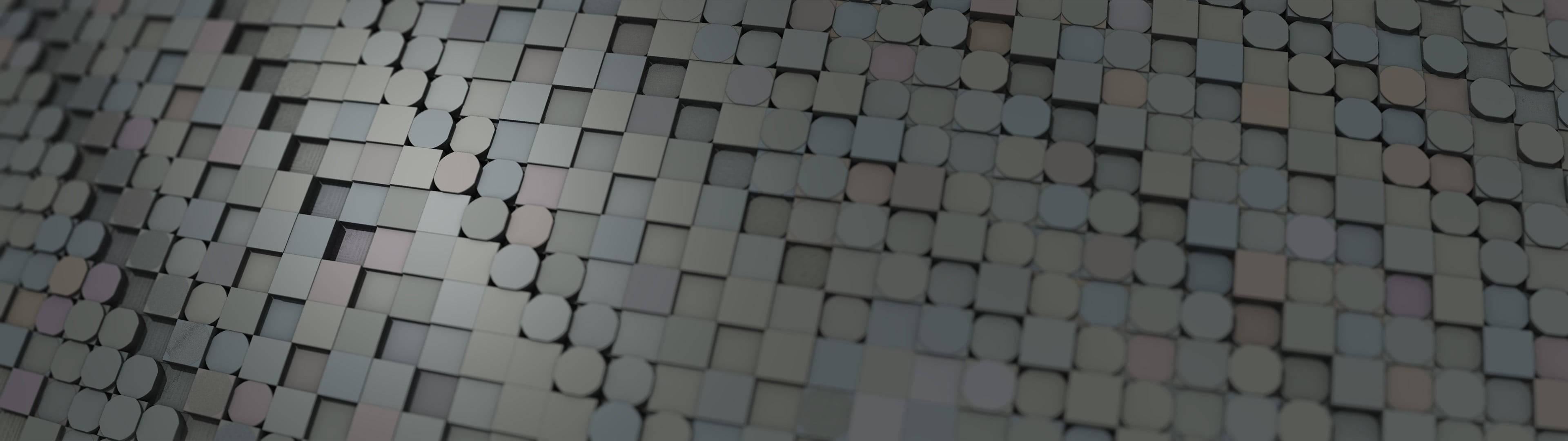 Grayscale 4K Ultra HD Dark Pixels — 3840x1080 wallpaper