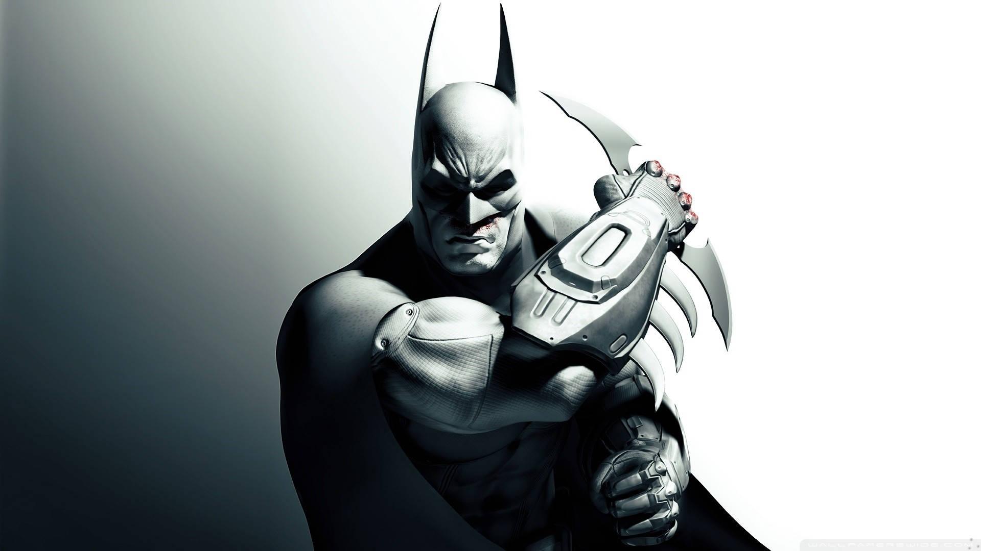 Grayscale Batman 4K — 1920x1080 wallpaper