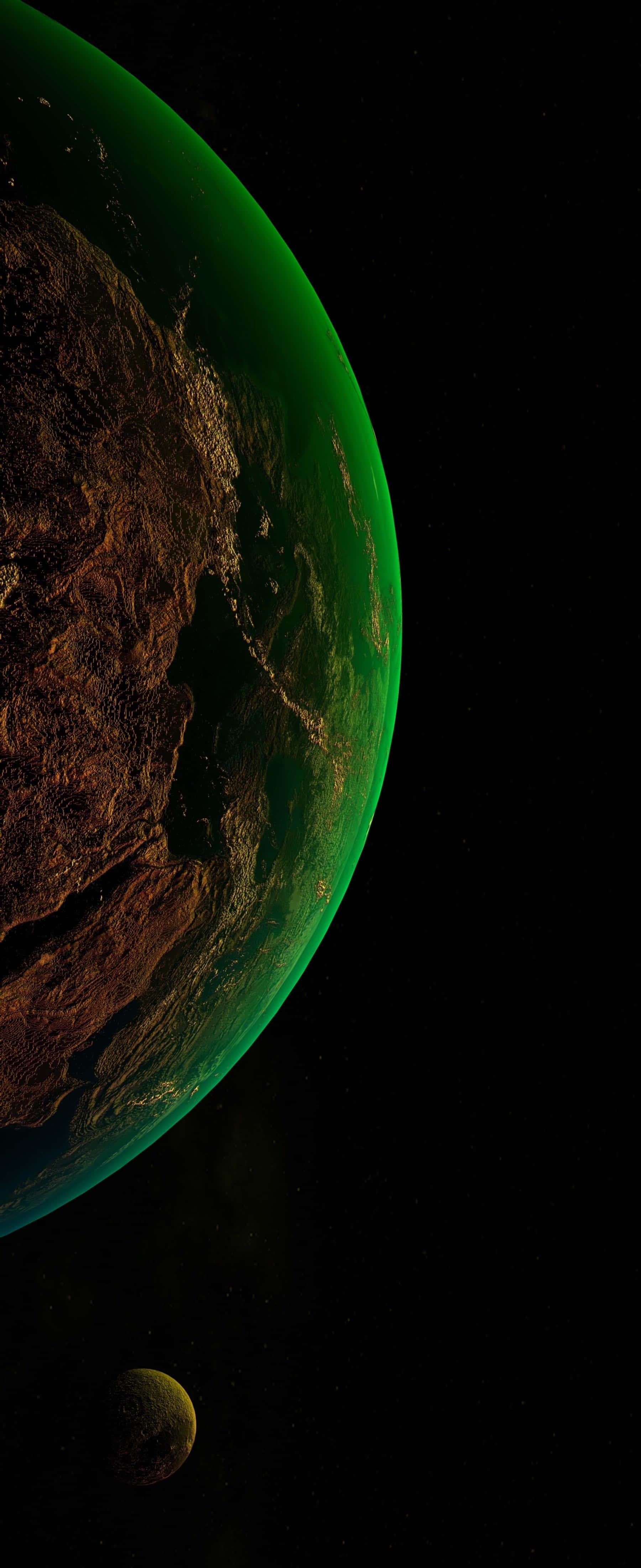 Green Aesthetic Earth Portrait Background — 1800x4400 wallpaper