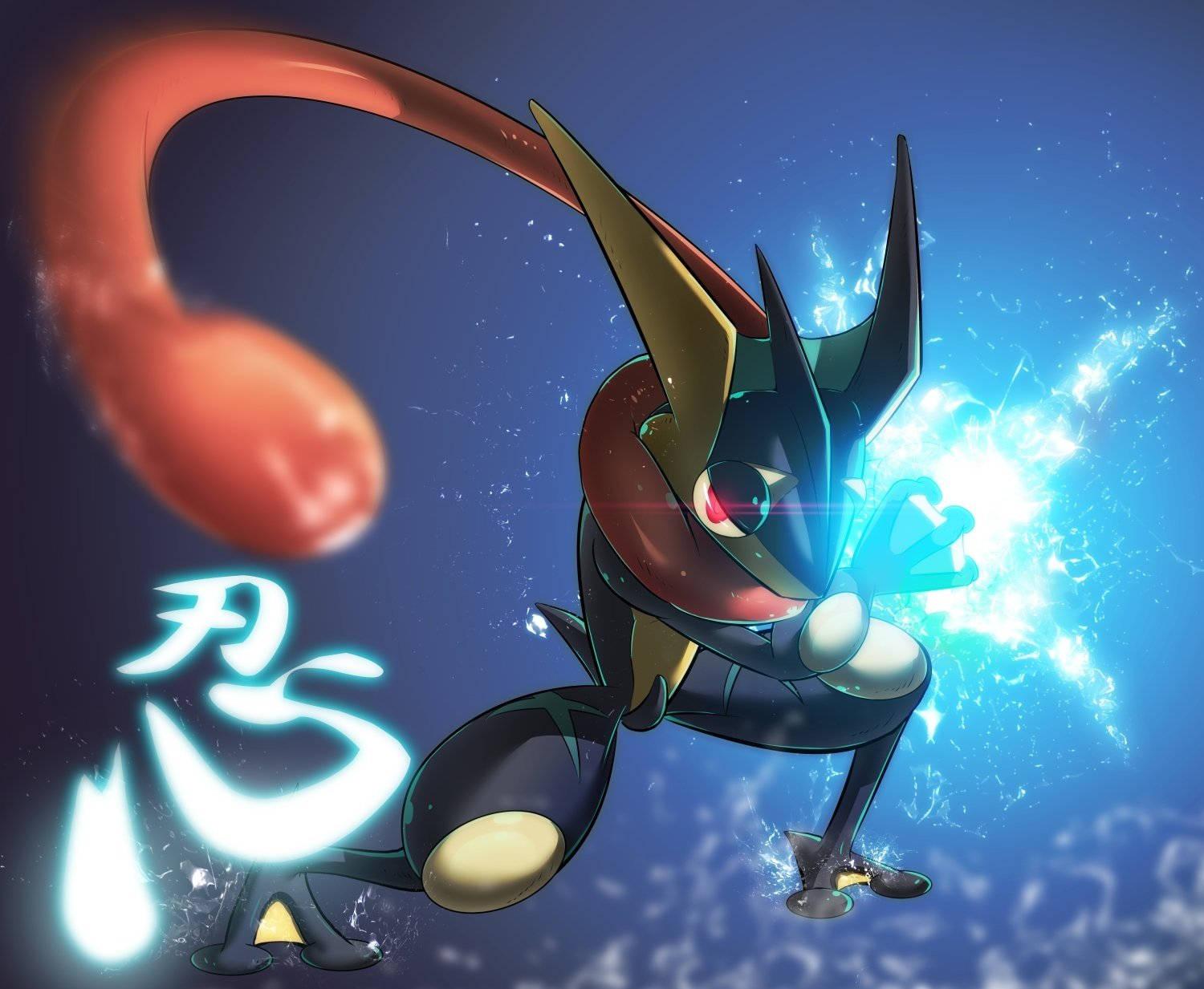 Greninja With Blue Light Cool Pokemon — 1500x1233 wallpaper