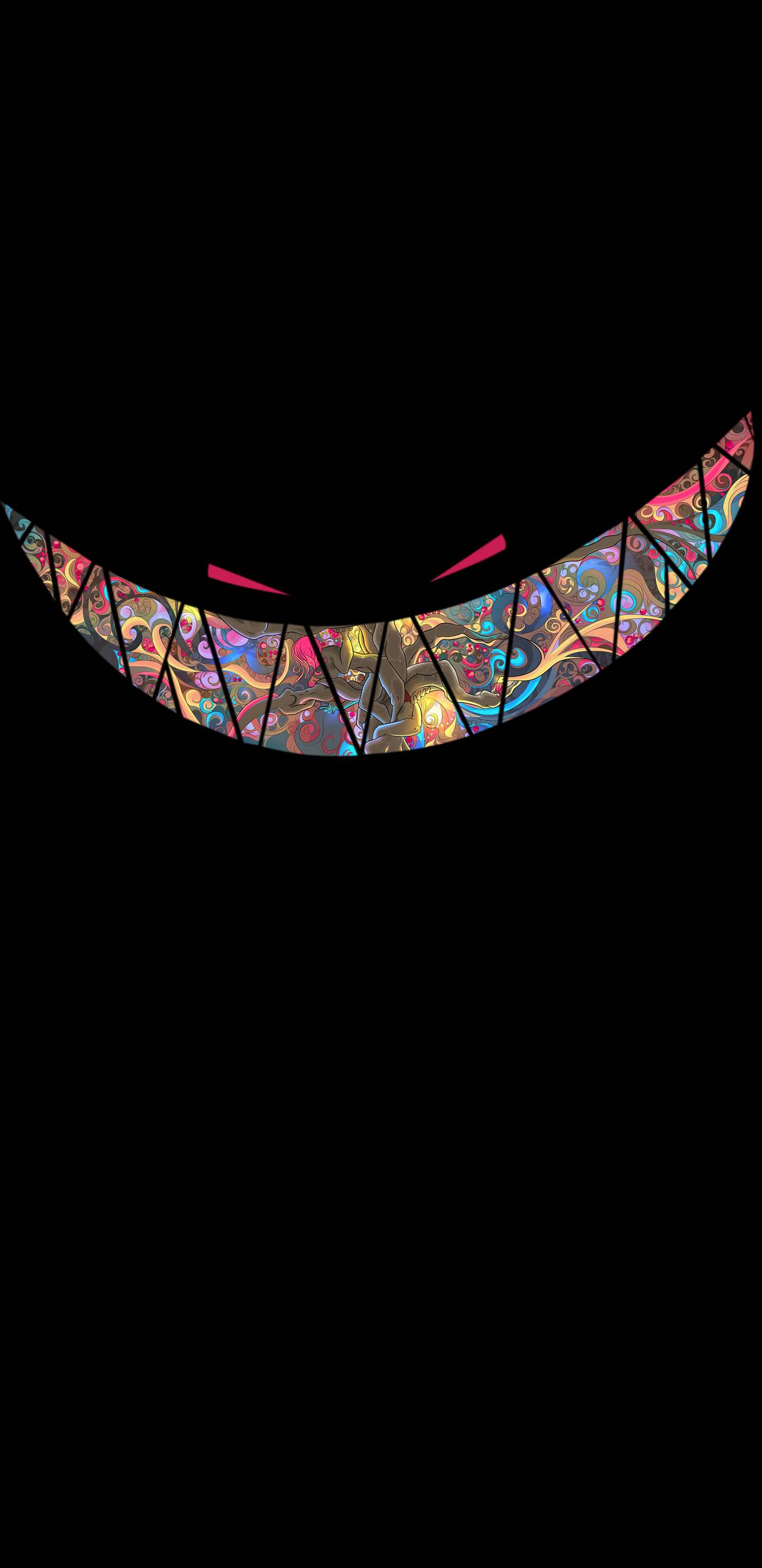 Grin wide and show off your Amoled display — 1440x2960 wallpaper