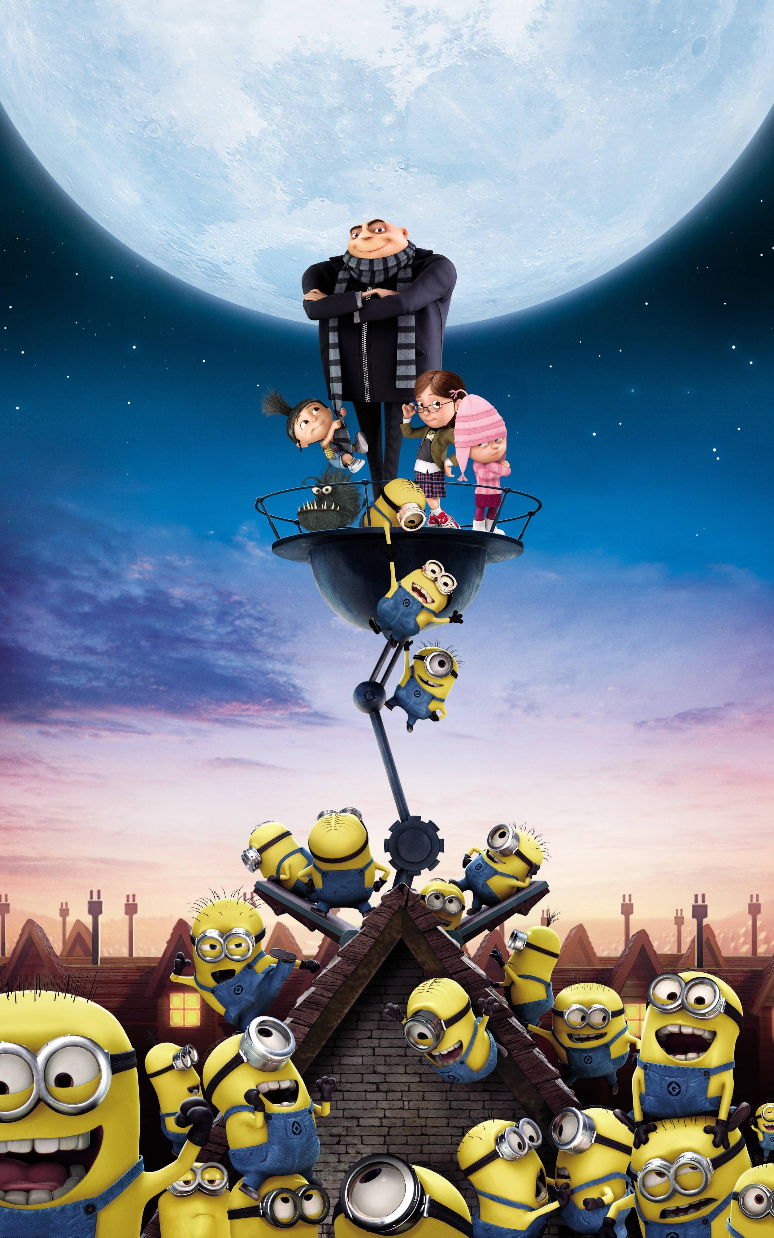 Gru Girls And Minions — 2500x4000 wallpaper