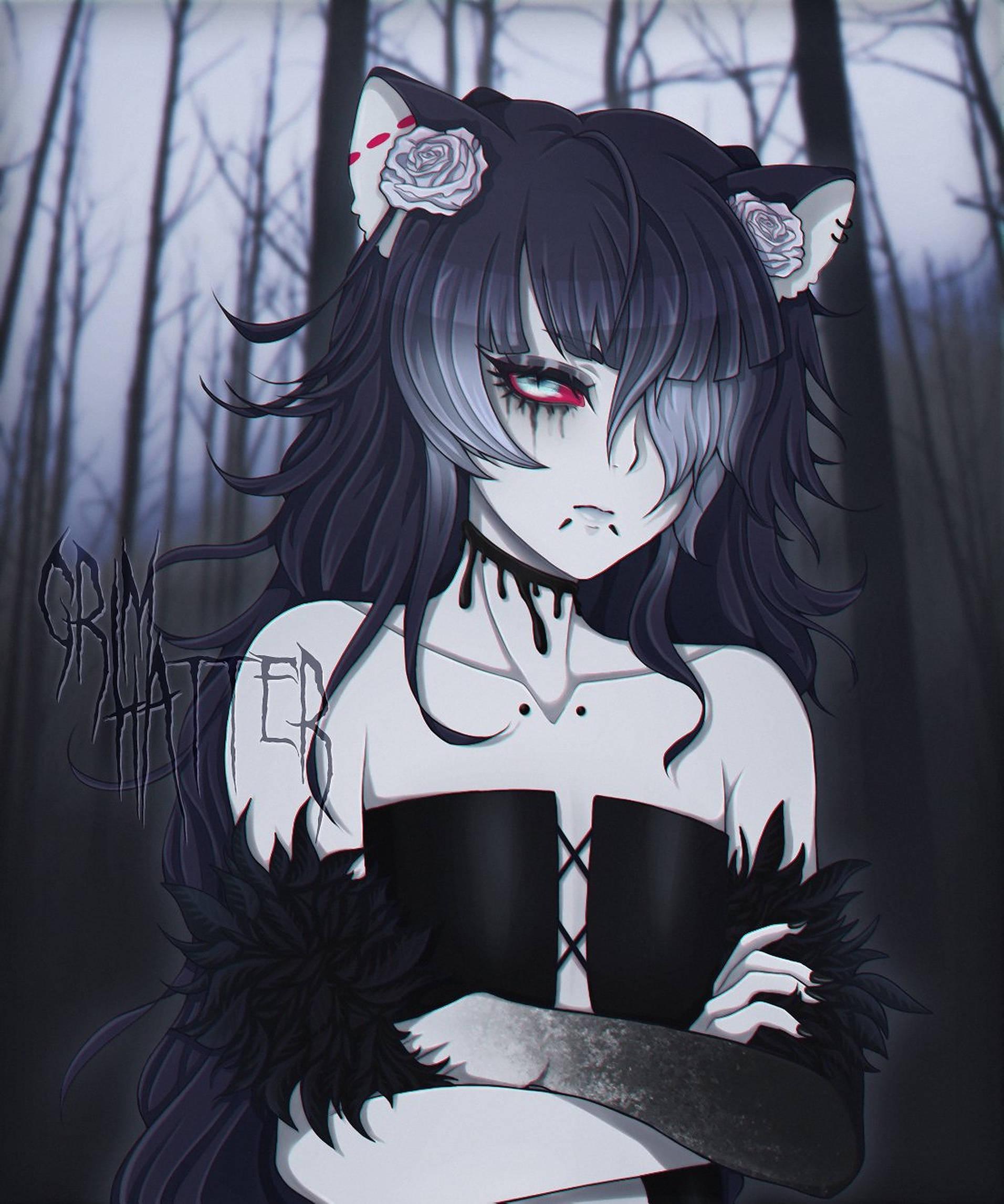 Grumpy Cat Girl Emo PFP — 1912x2292 wallpaper