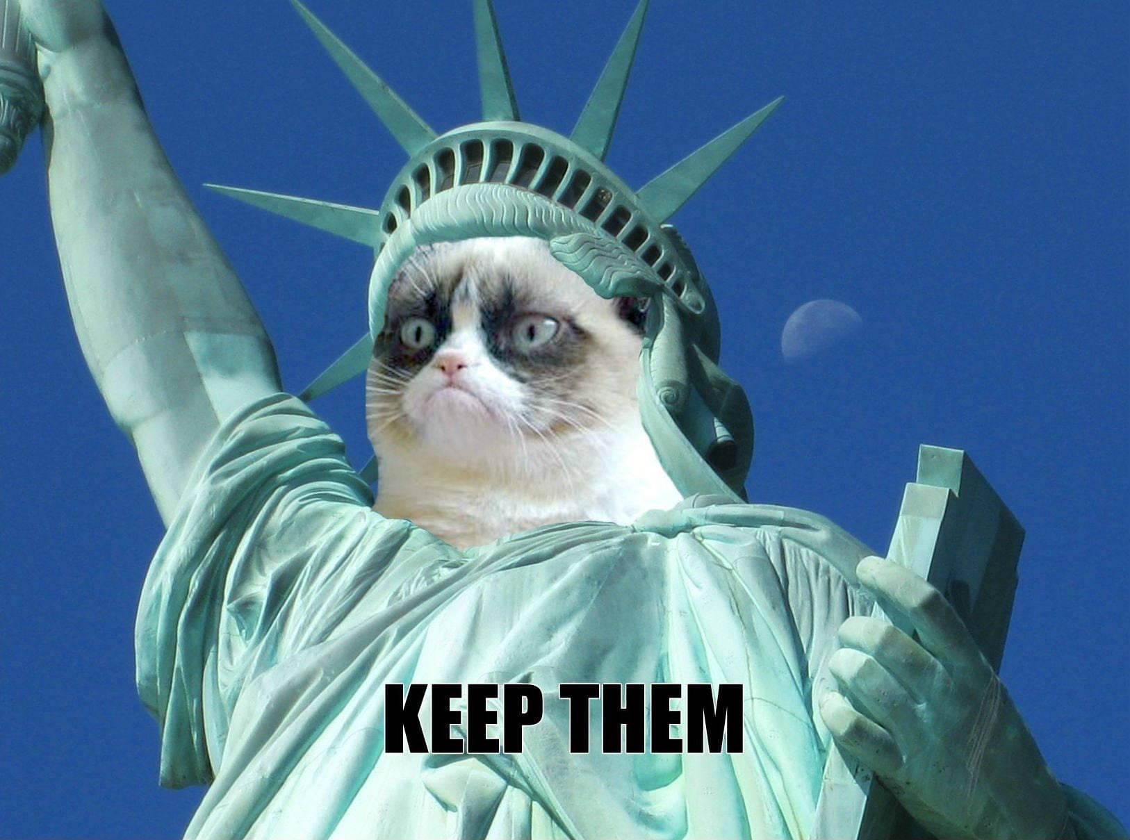 Grumpy Liberty Statue Funny Meme — 1626x1209 wallpaper