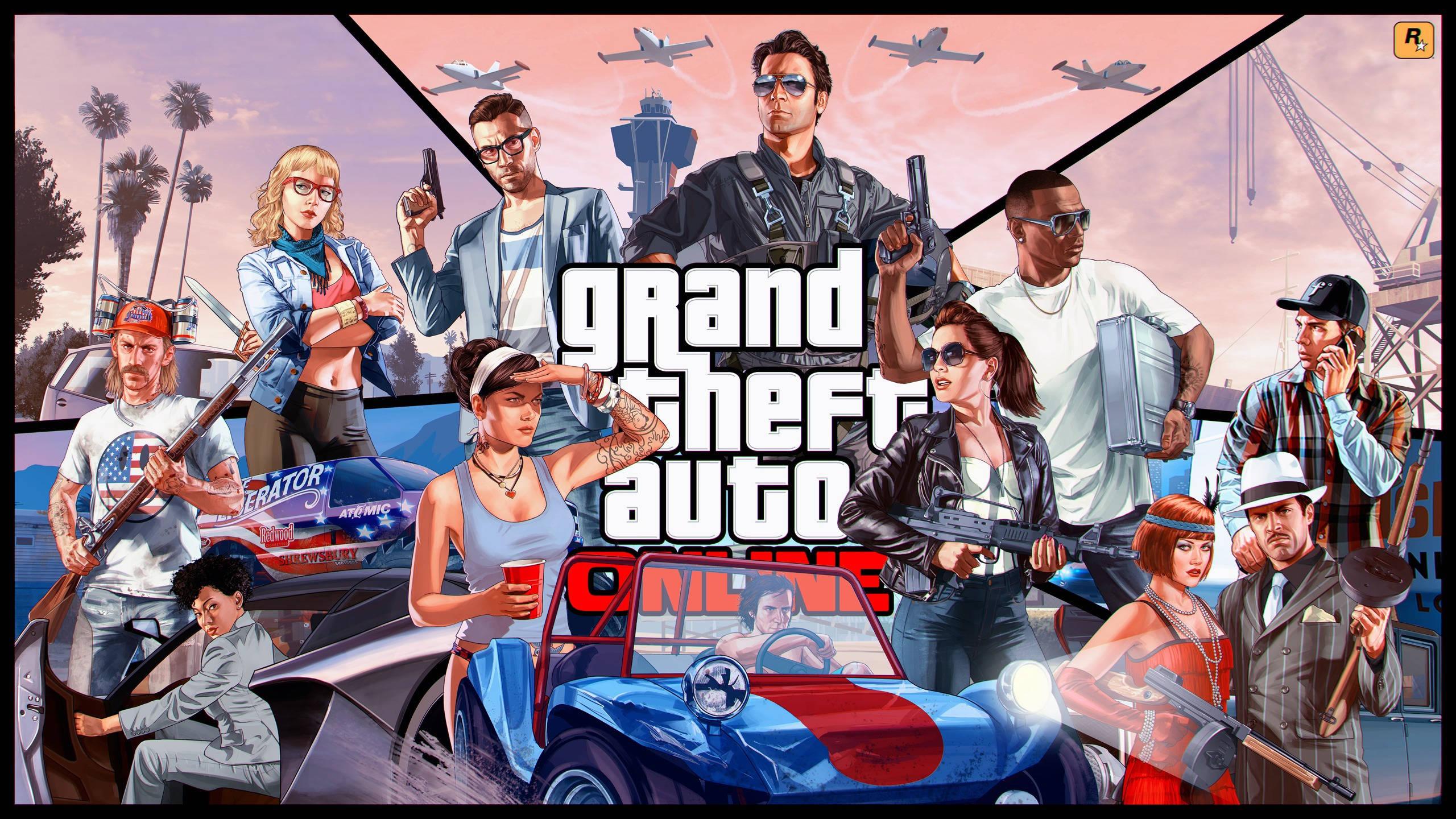 GTA 5 Landscape Collage — 2560x1440 wallpaper