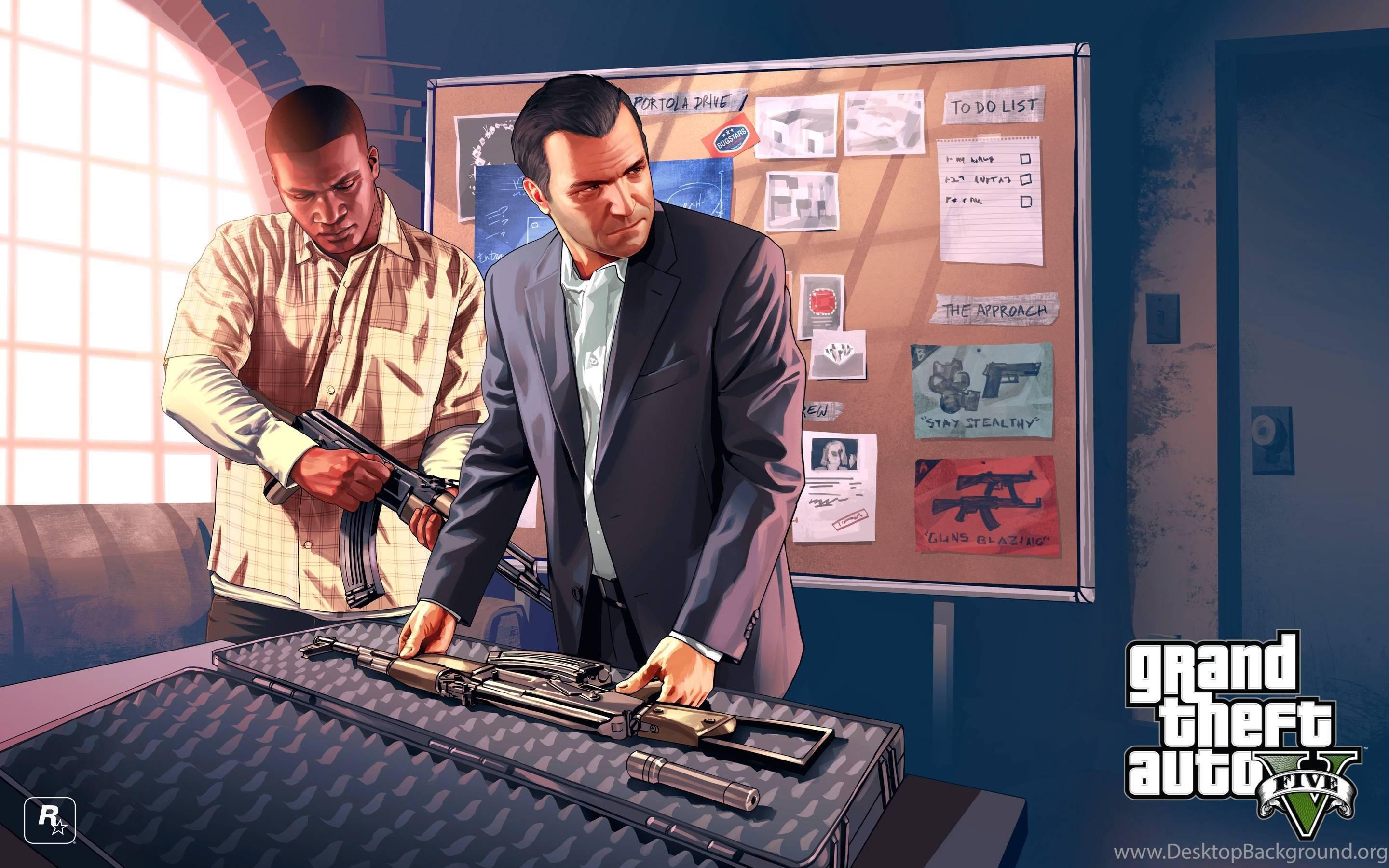 GTA 5 Michael And Franklin — 2880x1800 wallpaper