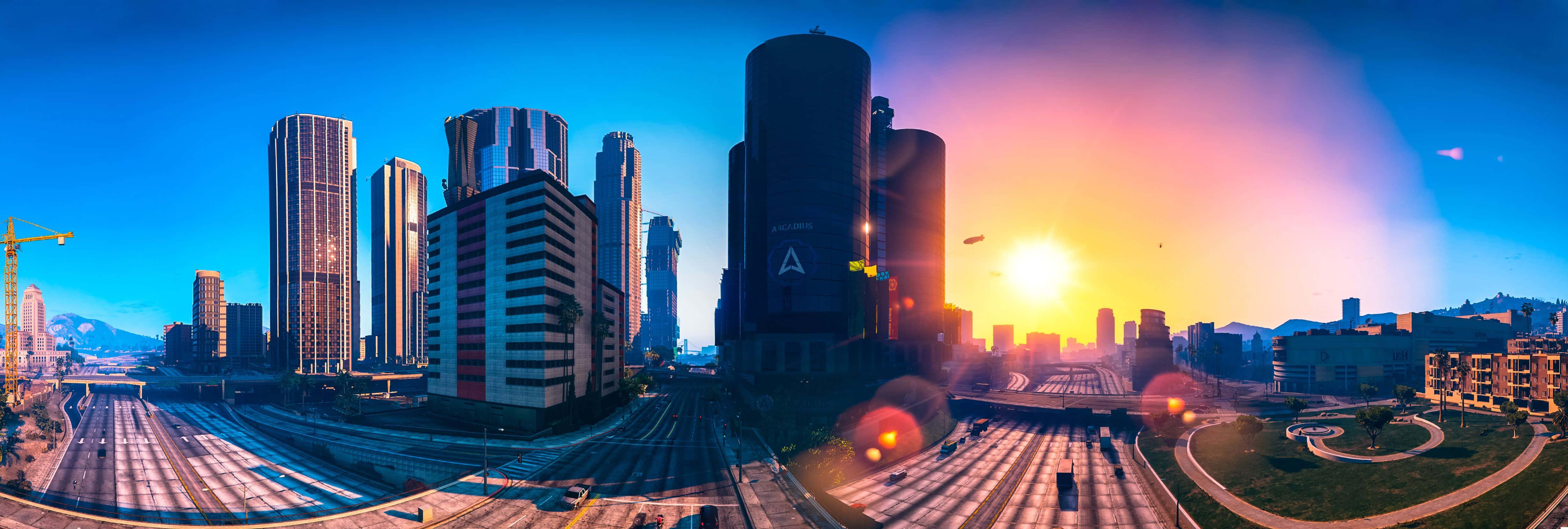 Gta 5 pictures — 4916x1660 wallpaper