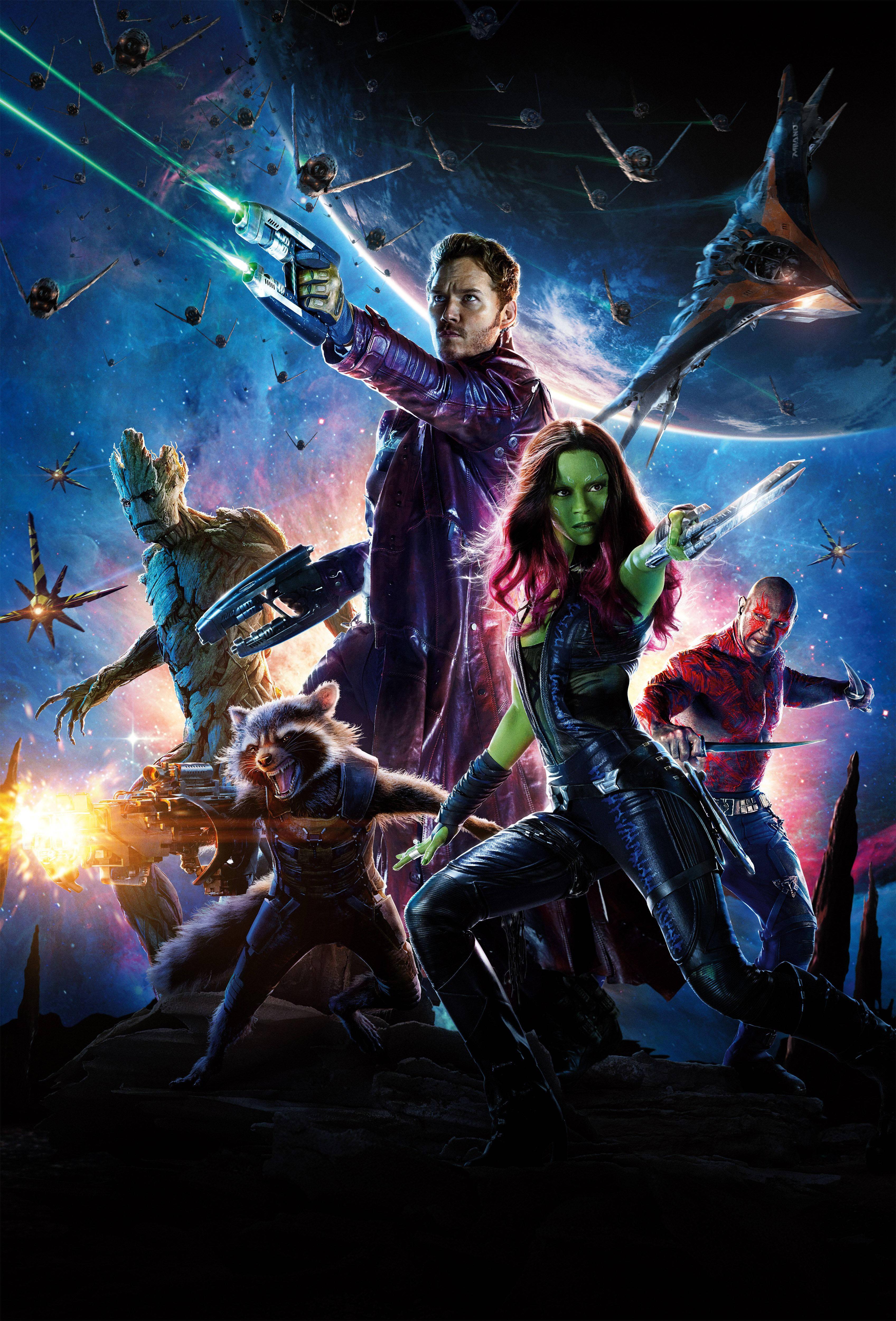 Guardians Of The Galaxy In Action — 3393x5000 wallpaper