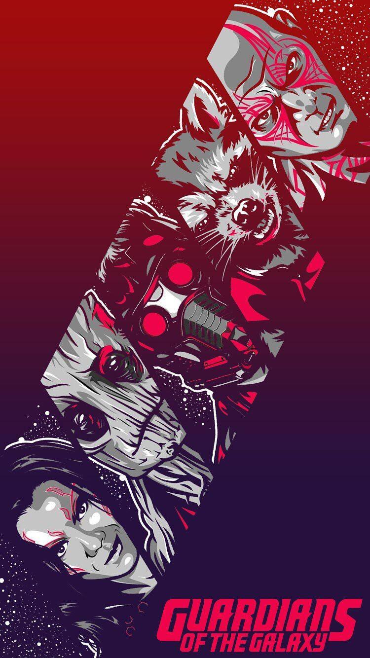 Guardians Of The Galaxy Mobile Art — 750x1334 wallpaper