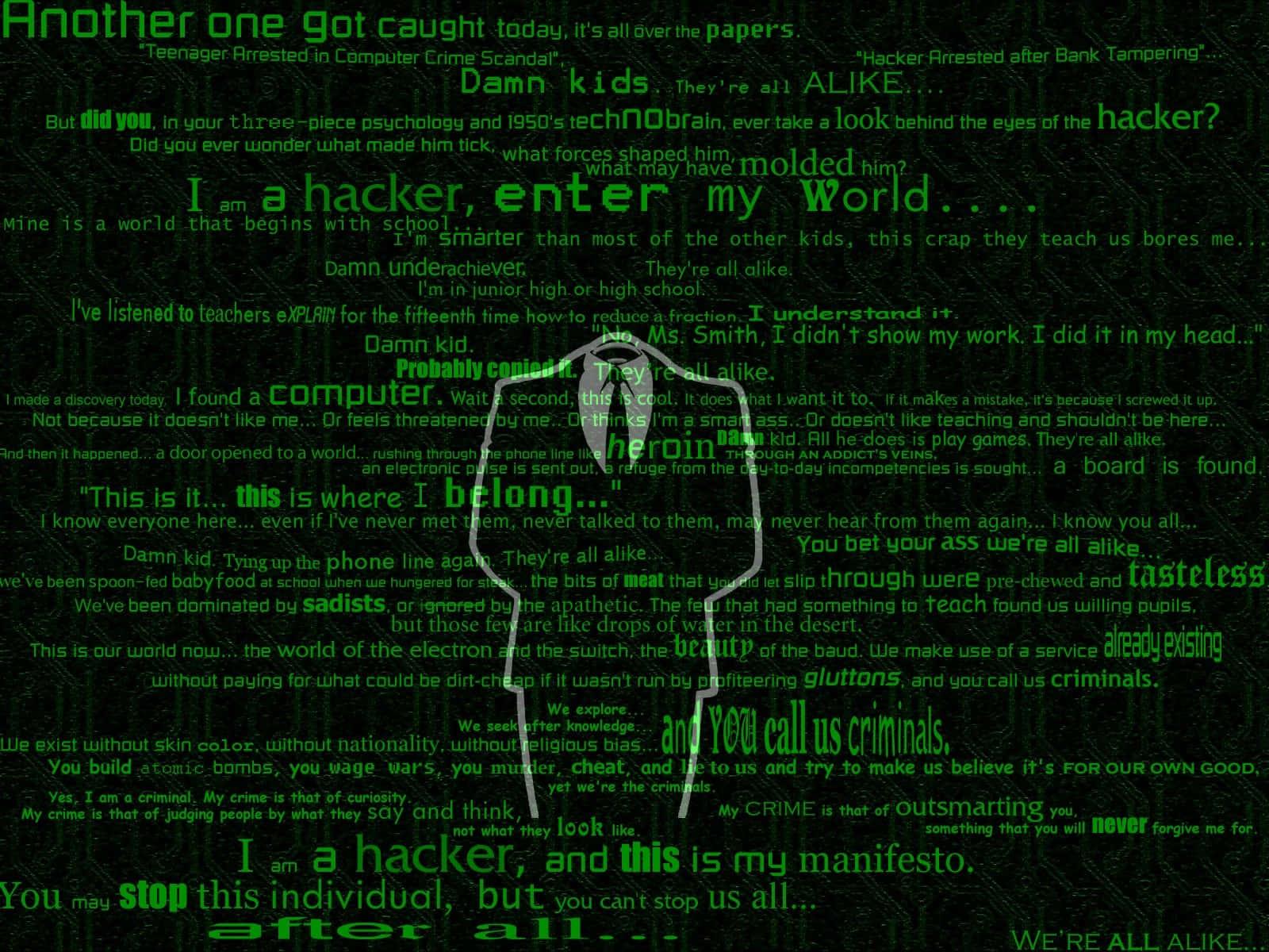 Hack the World — 1600x1200 wallpaper