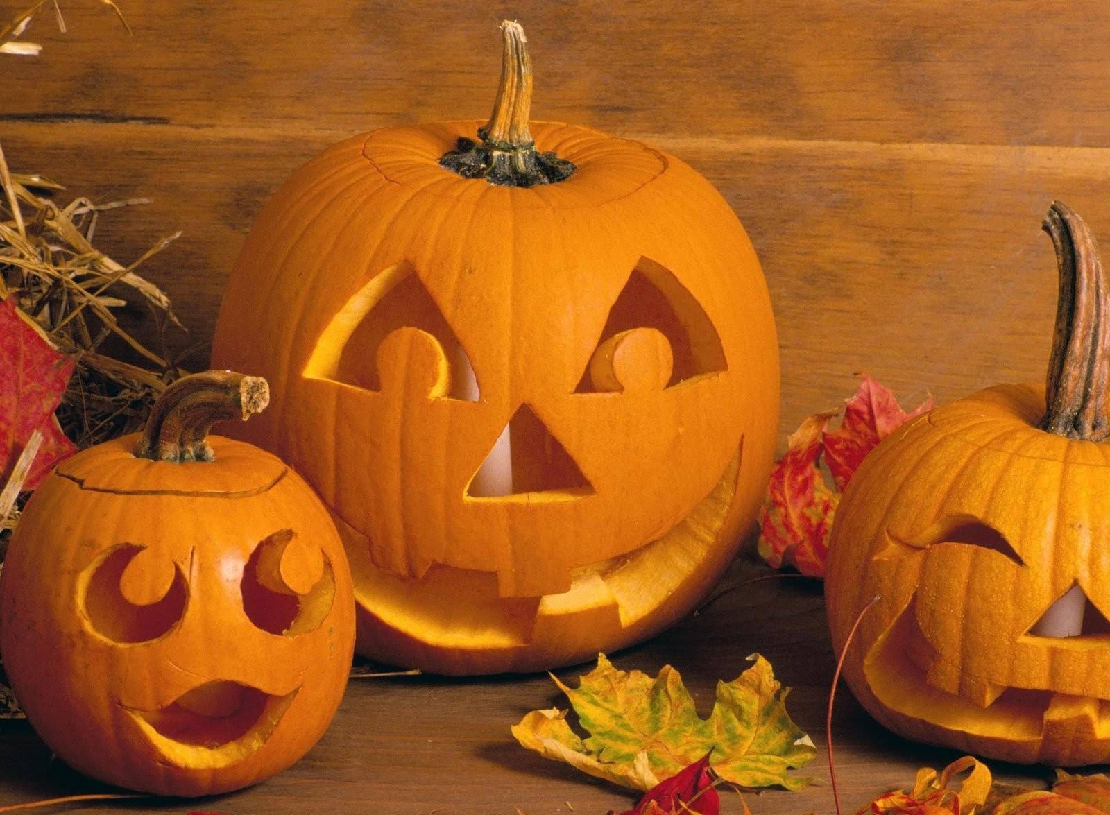 Halloween Carved Pumpkin Faces — 1600x1175 wallpaper