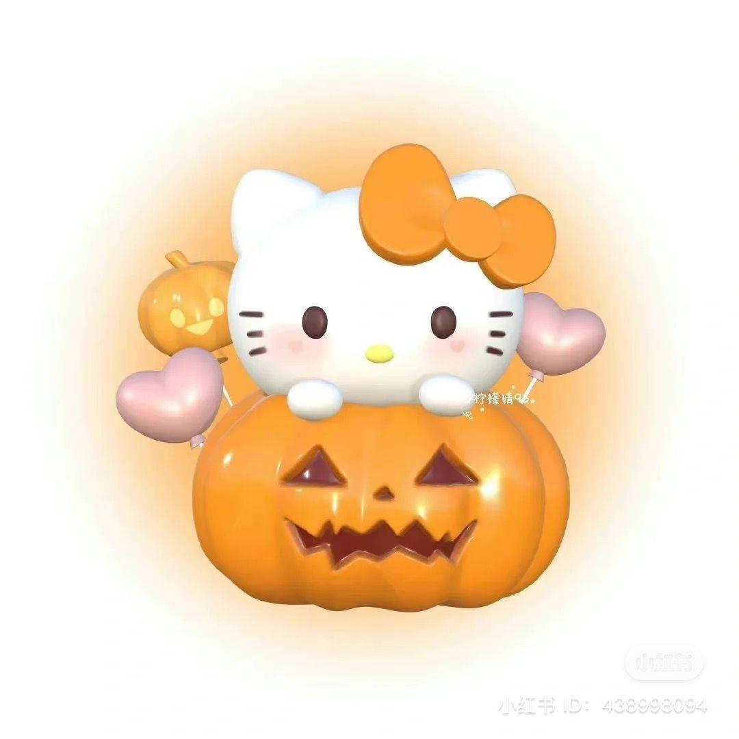 Halloween Pumpkin And Hello Kitty PFP — 1080x1080 wallpaper