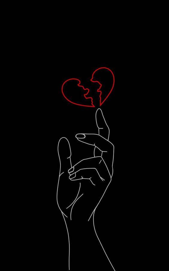 Hand With A Broken Heart Iphone — 564x902 wallpaper