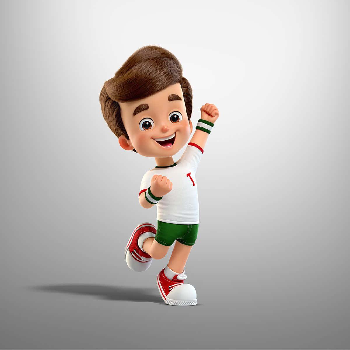 Handsome Boy Cartoon 3D Art — 1200x1200 wallpaper