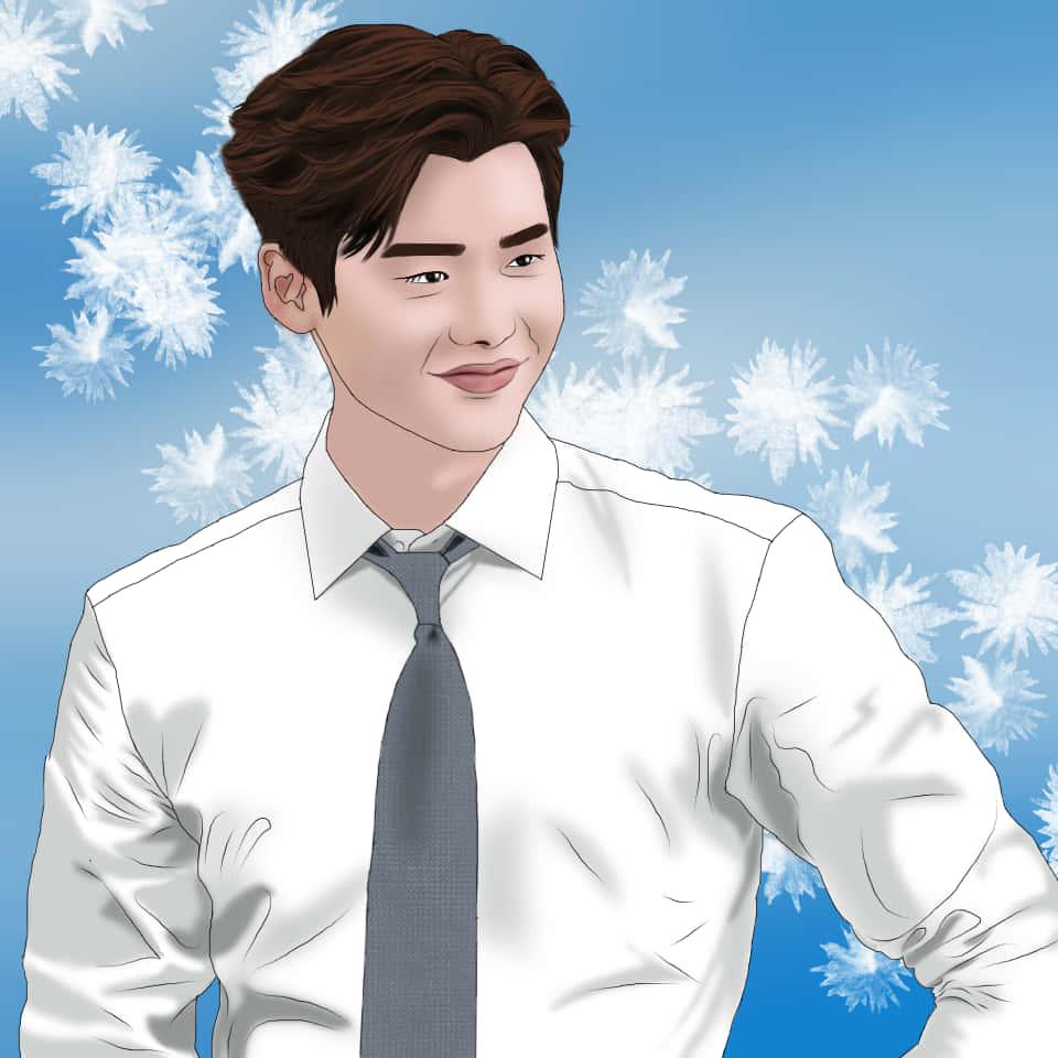 Handsome Boy Cartoon Lee Jong Suk Fanart — 960x960 wallpaper