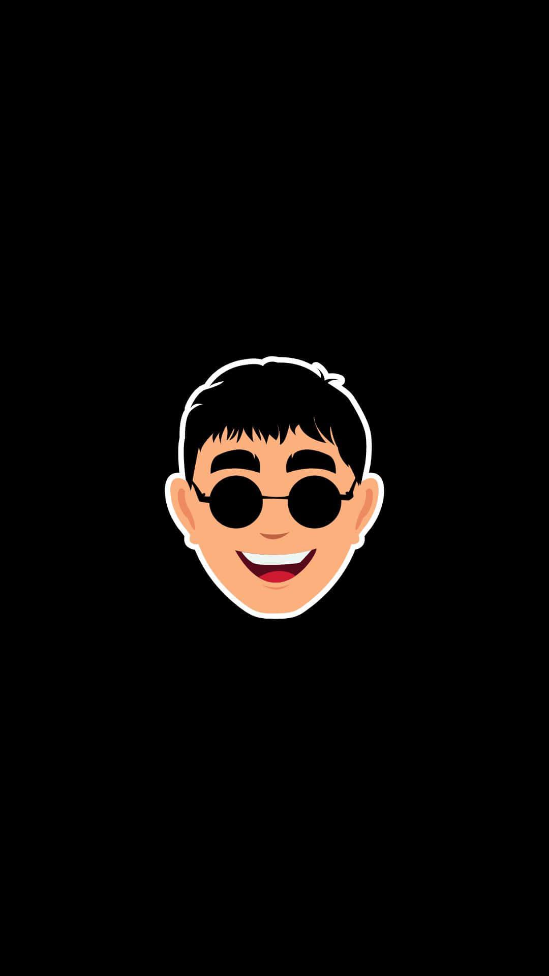 Handsome Boy Cartoon Wearing Sunglasses — 1080x1920 wallpaper