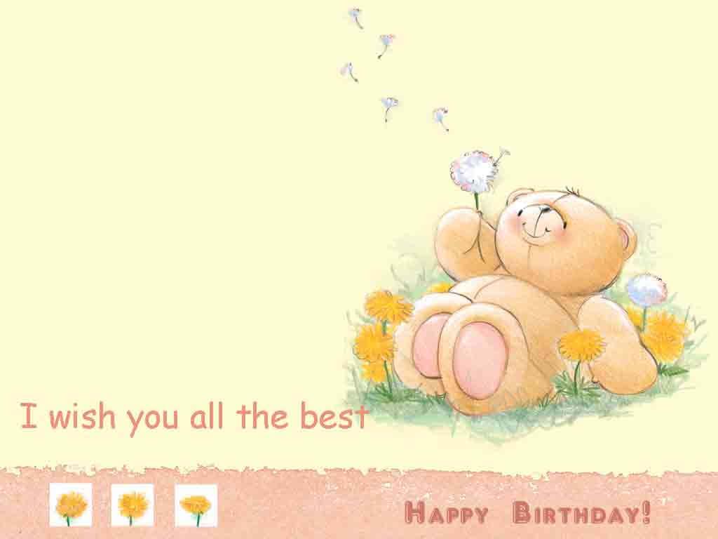 Happy Birthday Bear Picture — 1024x768 wallpaper