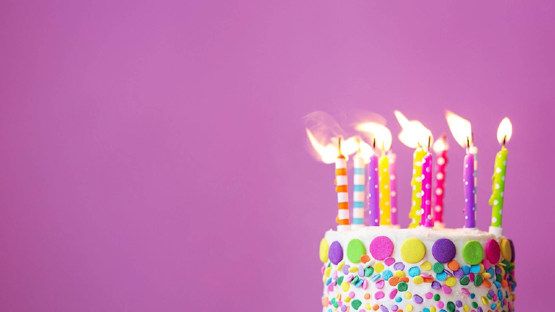 Happy Birthday Colorful Cake — 1920x1080 wallpaper