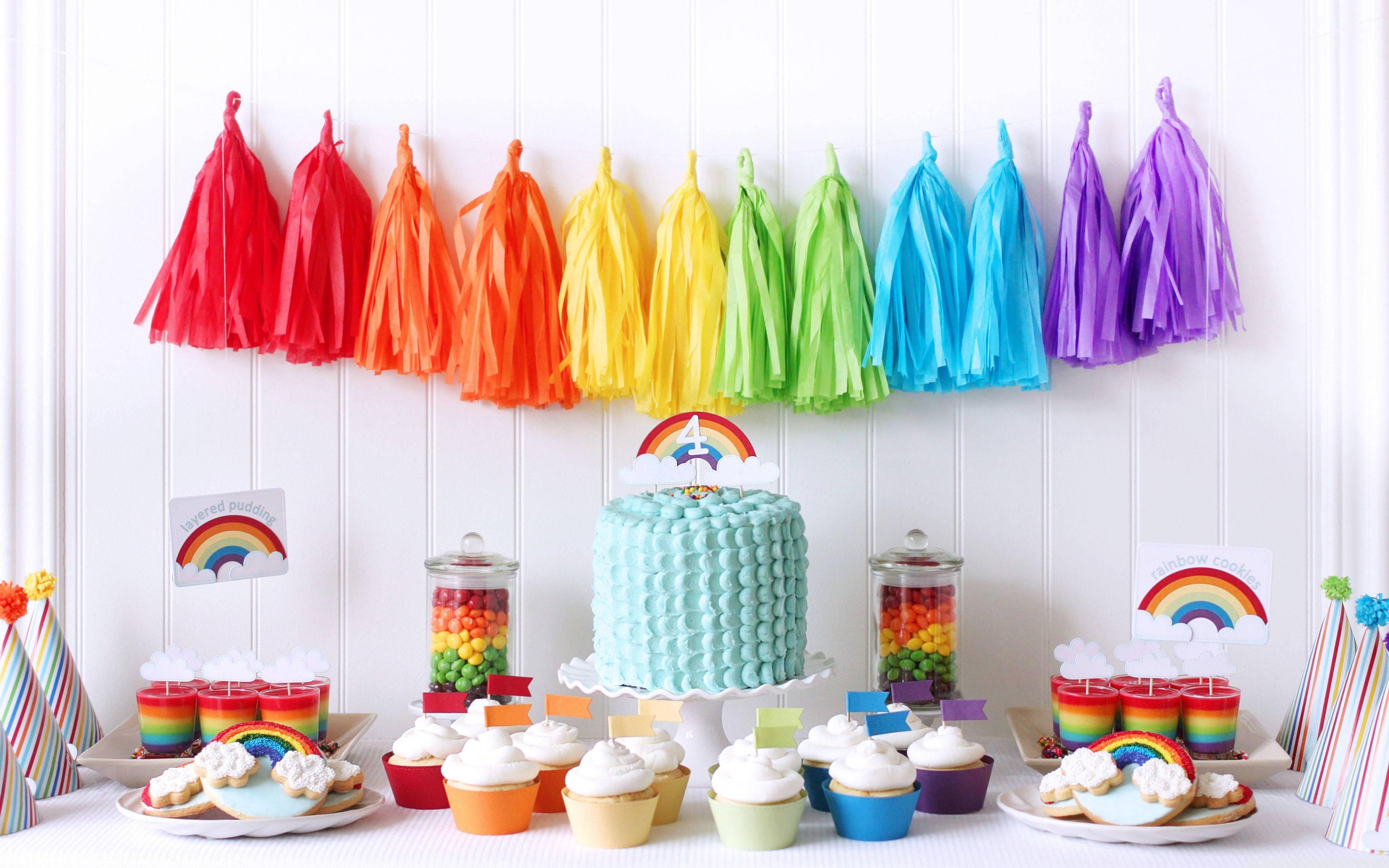 Happy Birthday Decoration Party Supplies — 3840x2400 wallpaper