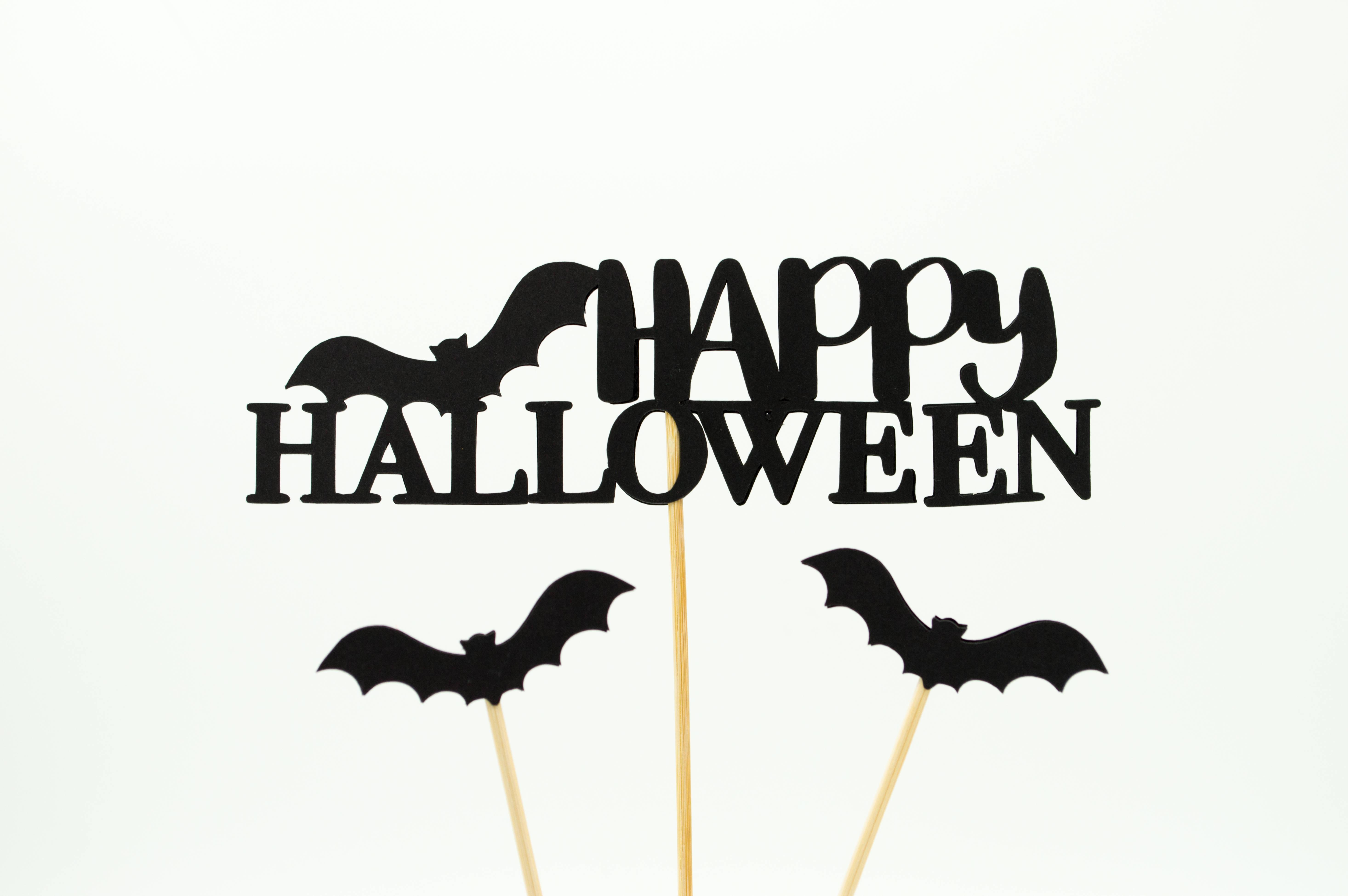 Happy Halloween Bat Sticks — 5865x3900 wallpaper