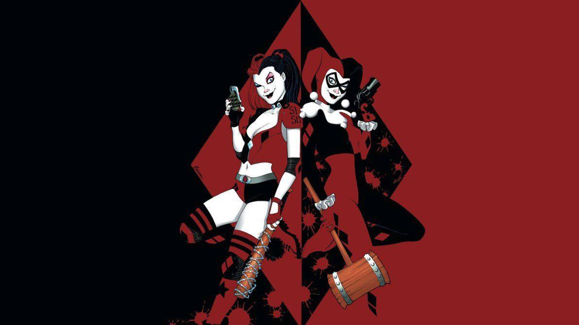 Harley Quinn Red — 1191x670 wallpaper