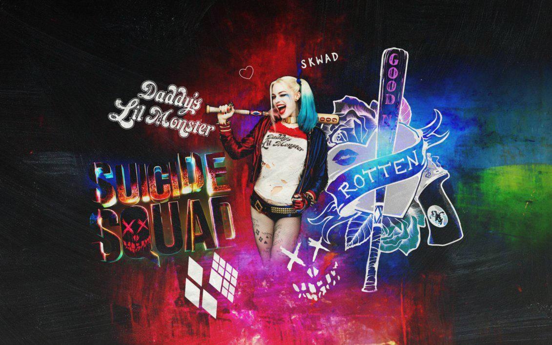 Harley Quinn's wild and rebellious style in the Suicide Squad movie — 1131x707 wallpaper