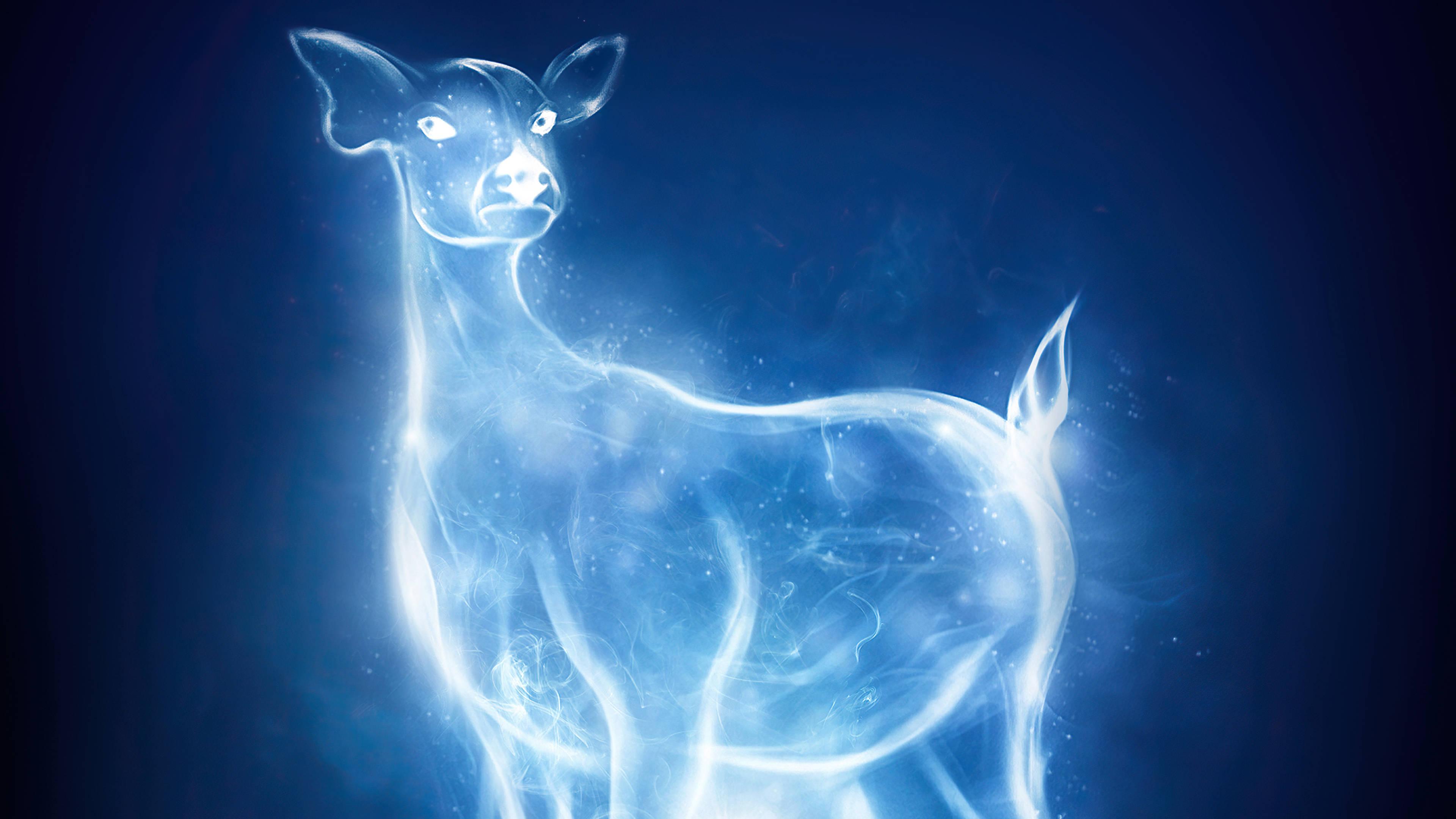 Harry Potter casts a Patronus Charm. — 3840x2160 wallpaper