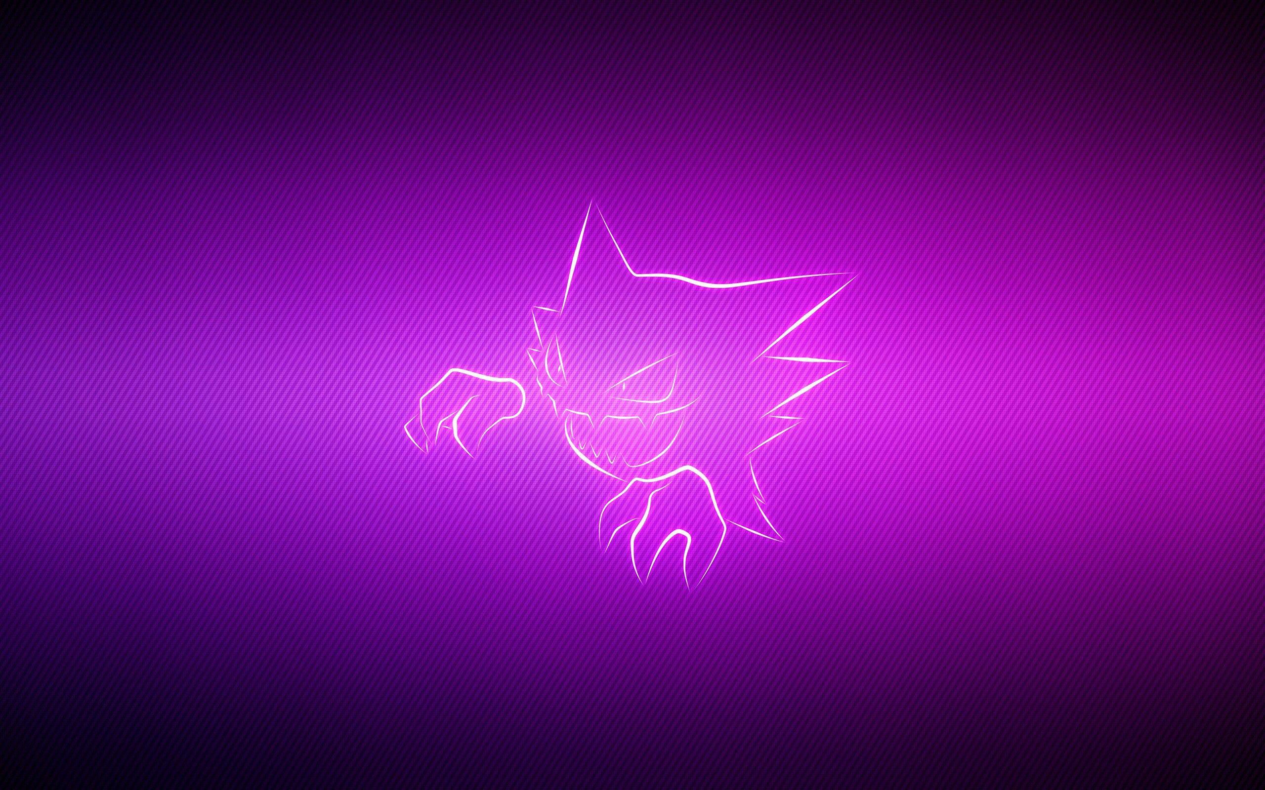 Haunter Pokemon in a Mysterious, Purple Haze — 2560x1600 wallpaper