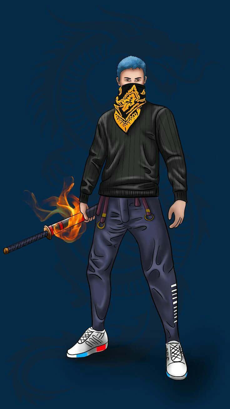Have fun with Hip Hop Free Fire - the perfect blend of rap and action — 736x1308 wallpaper