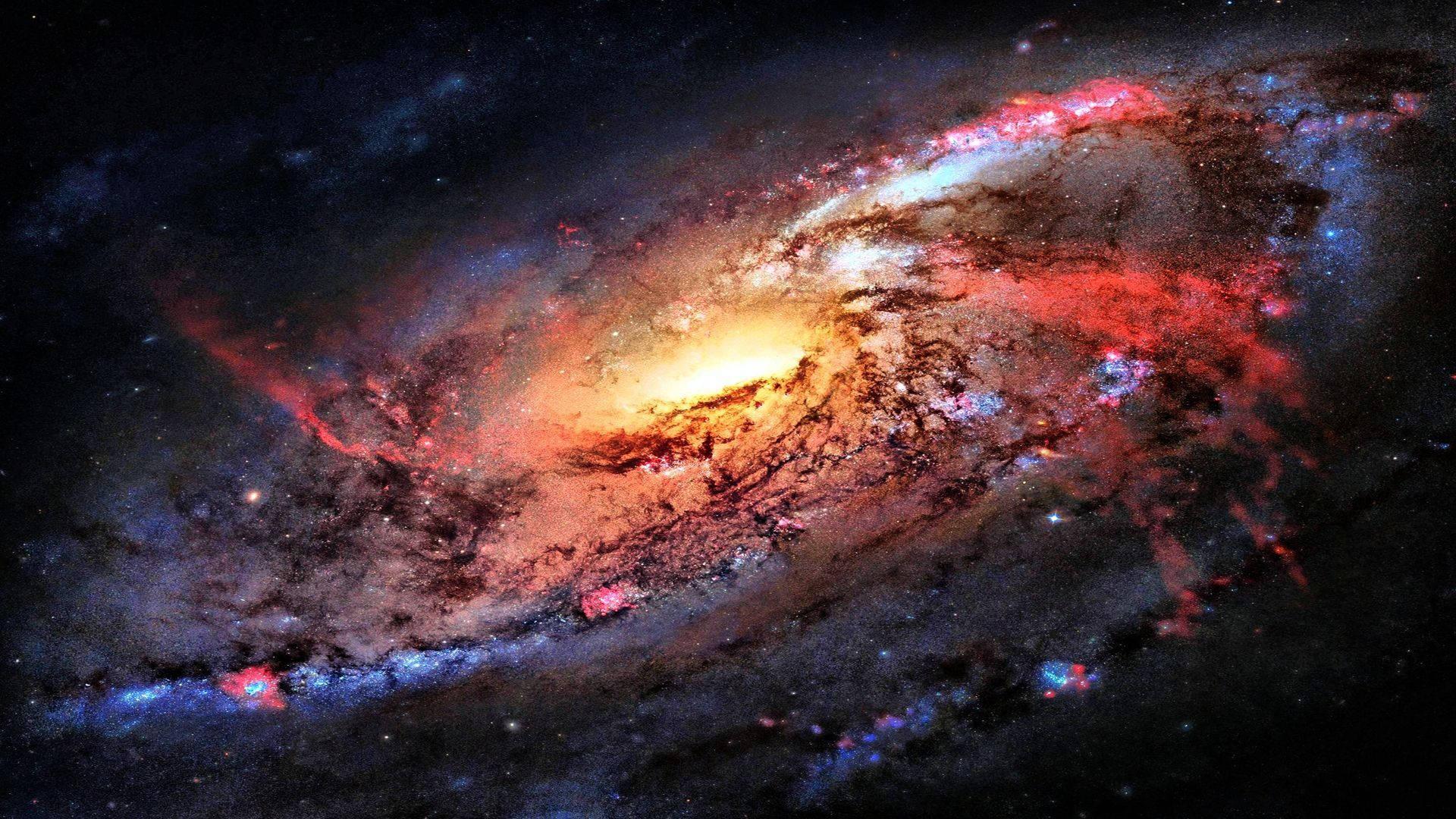 HD 4K Space Spiral Galaxy — 1920x1080 wallpaper