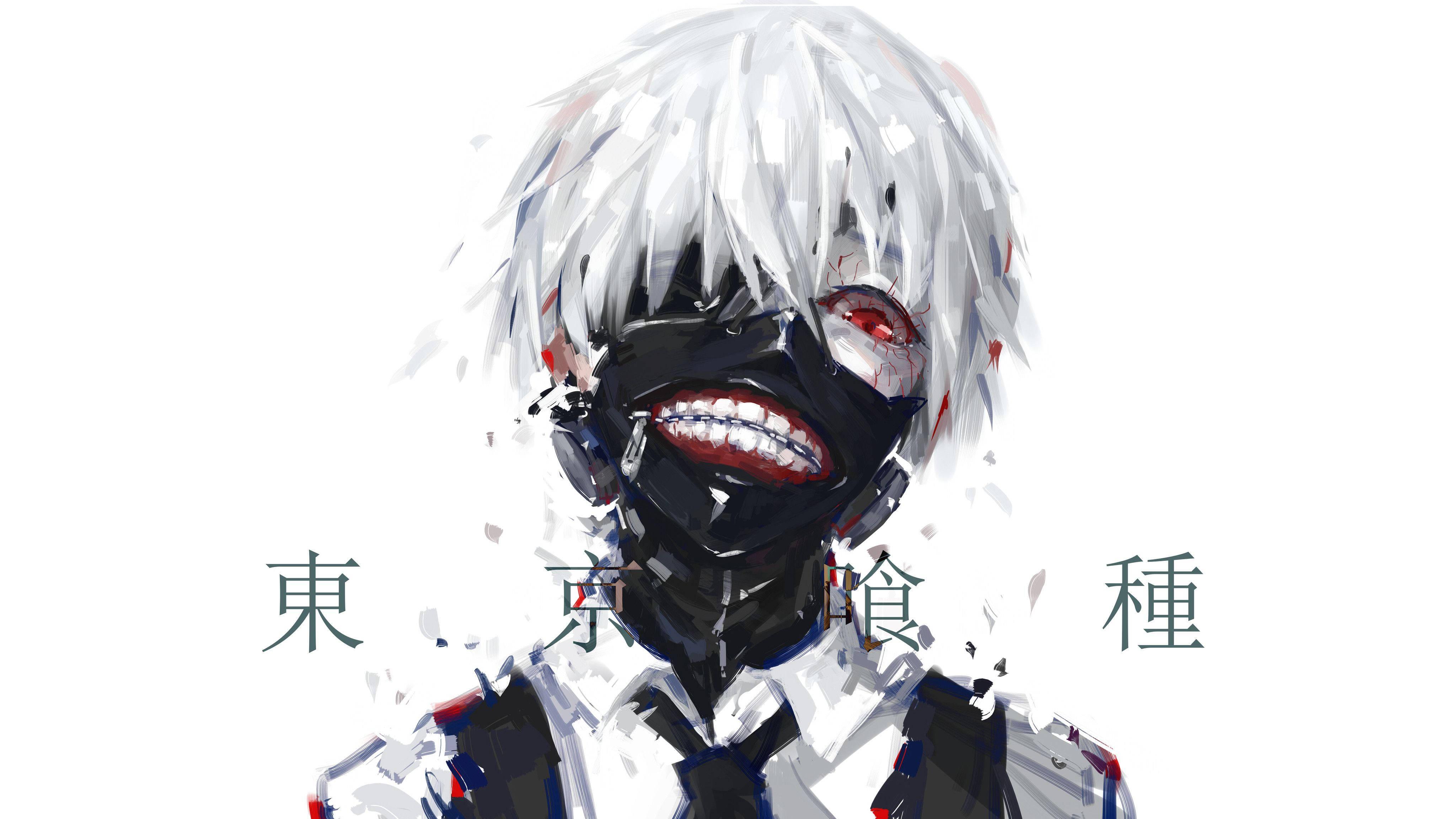 Hd Anime Ken Kaneki Black Mask — 4096x2304 wallpaper