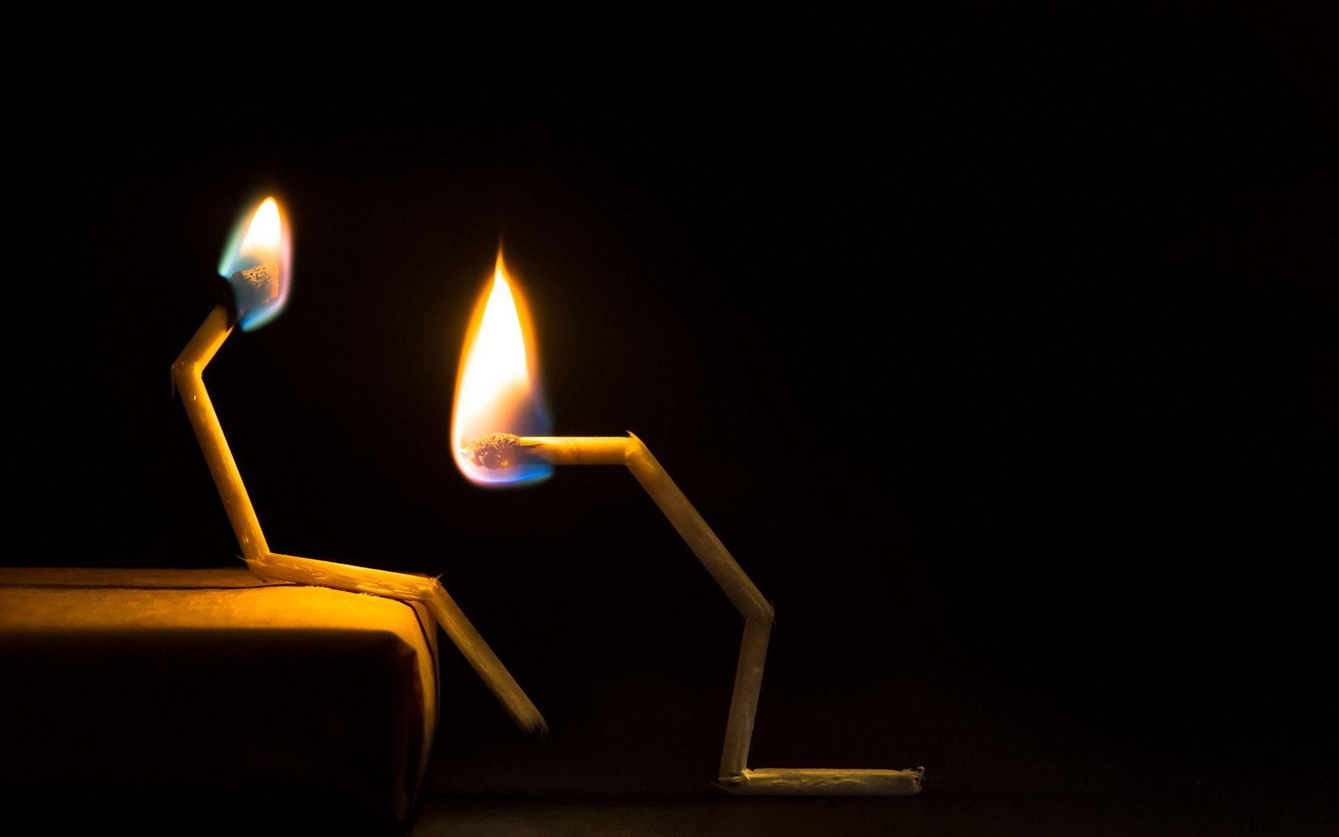 HD Funny Match Sticks — 1920x1200 wallpaper