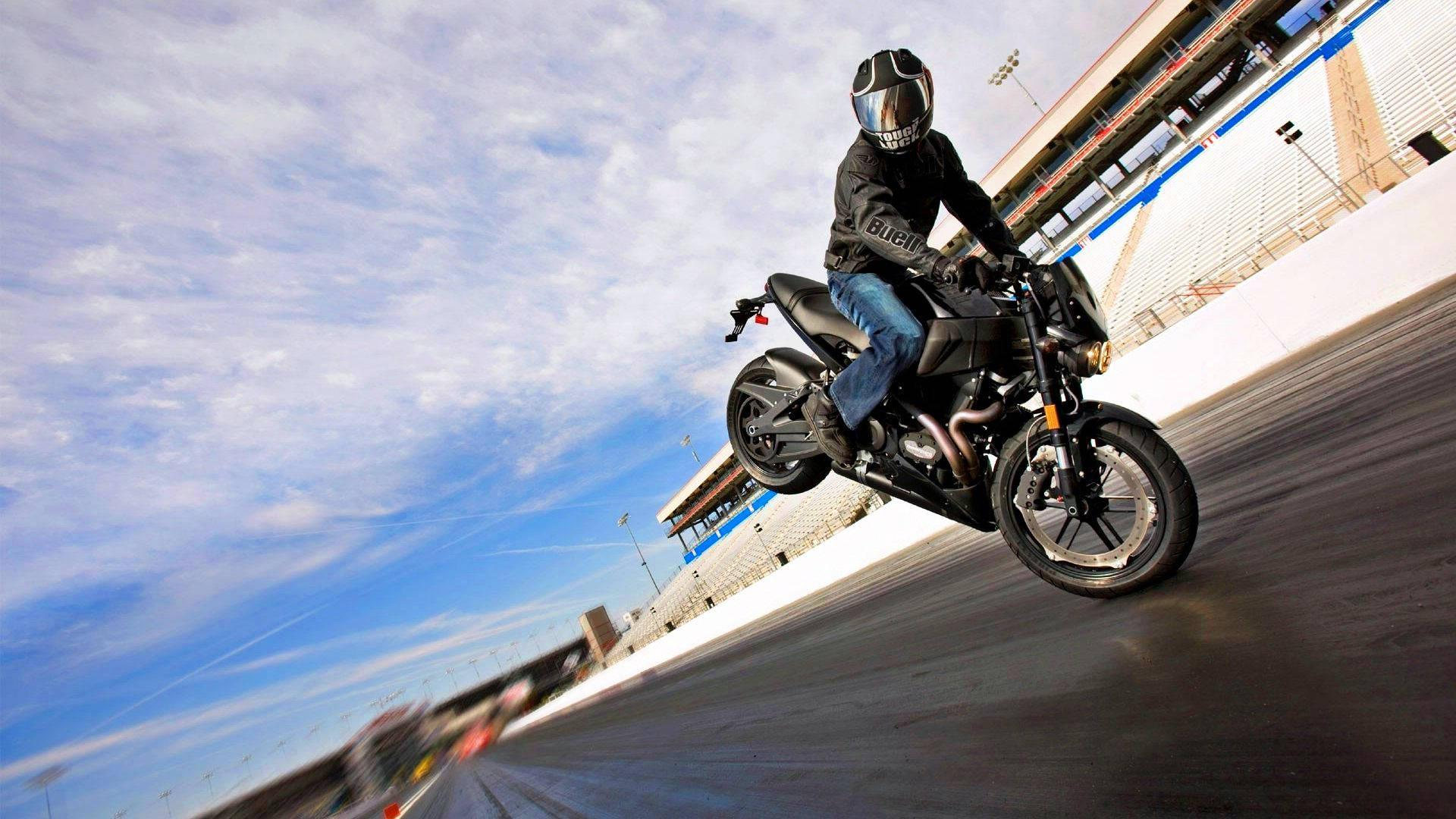 HD Matte Black Motorcycle — 1920x1080 wallpaper