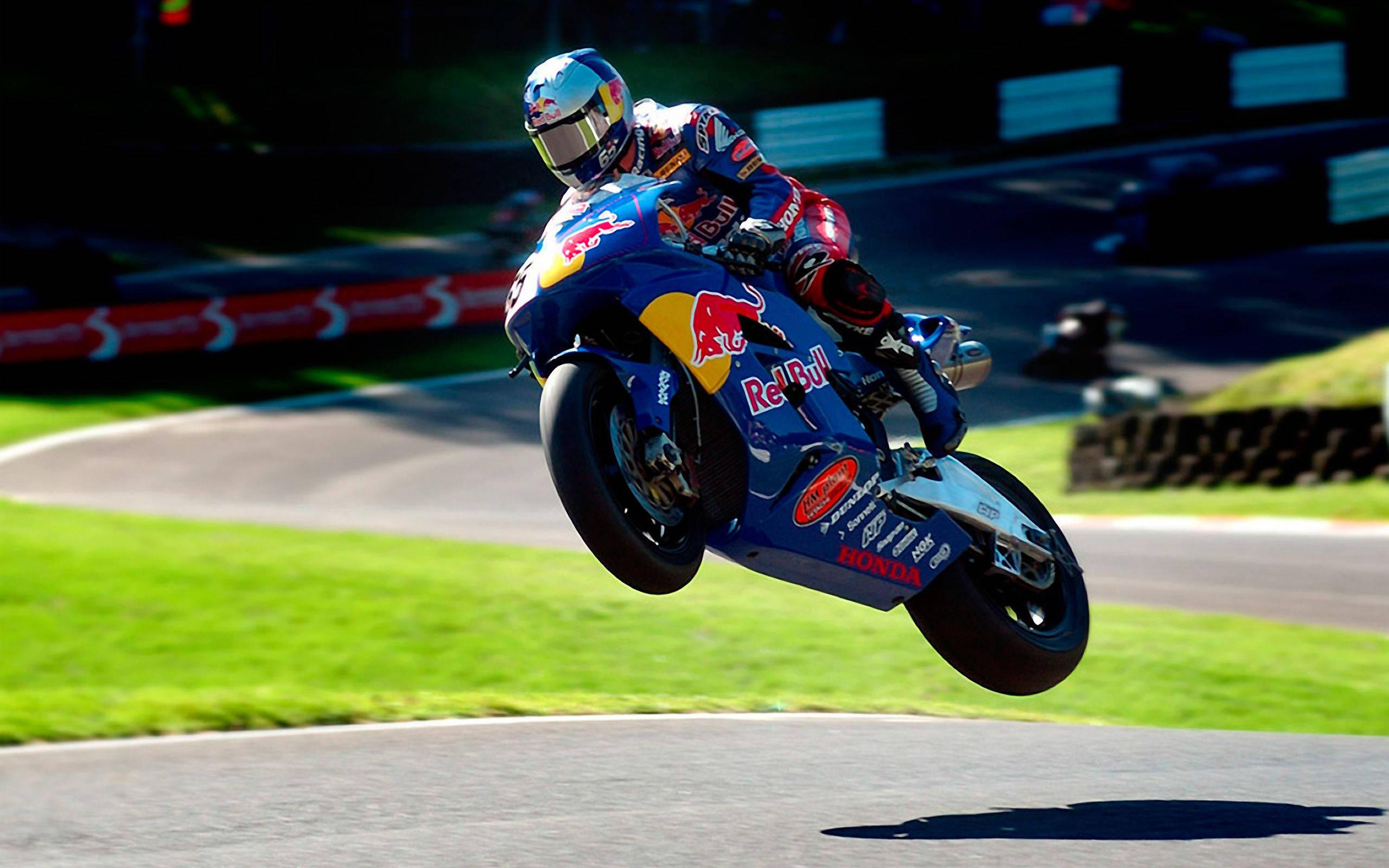 HD Motorcycle Racing Leap — 2560x1600 wallpaper