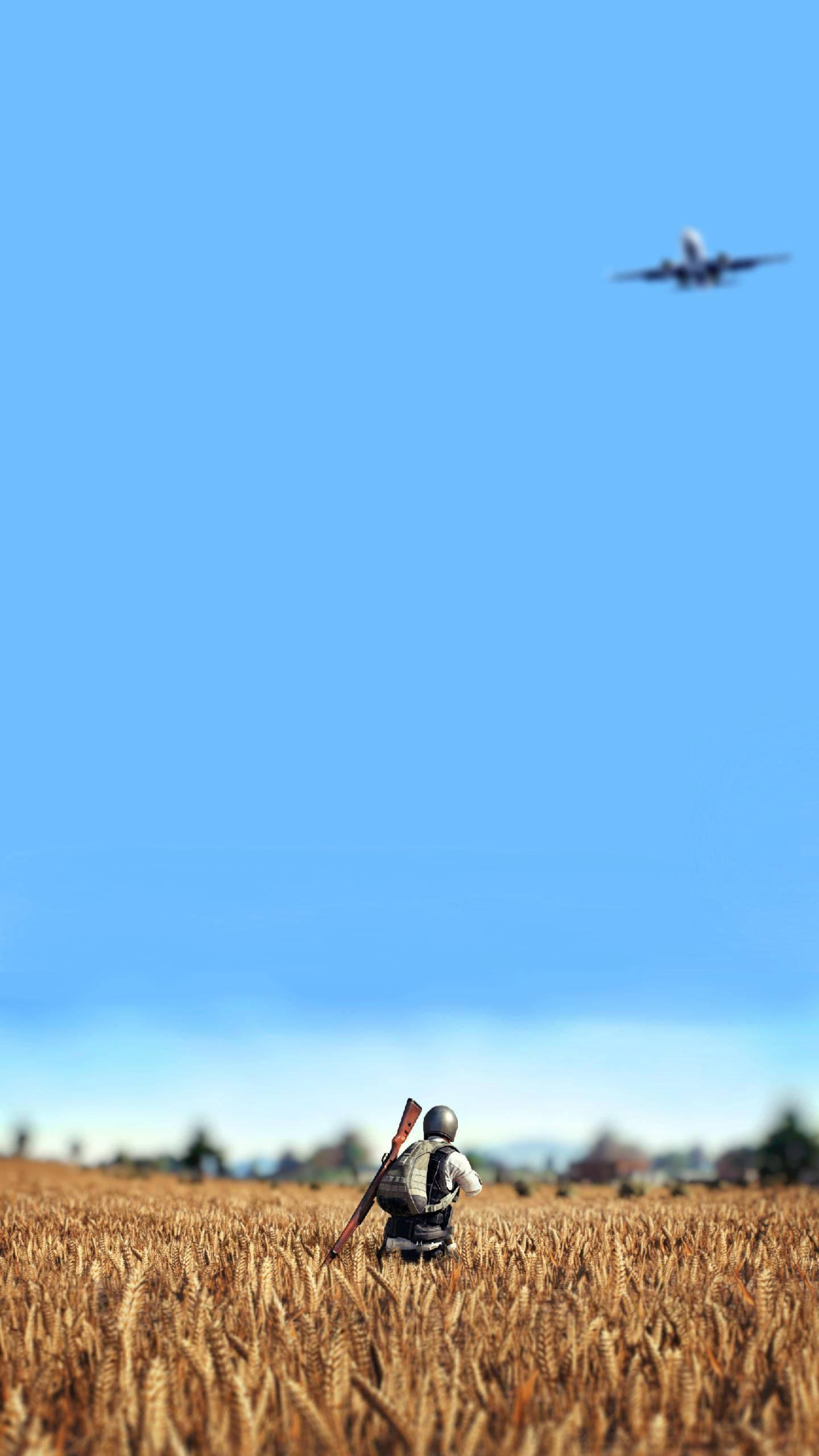 HD Pubg Character On Battleground — 1440x2560 wallpaper
