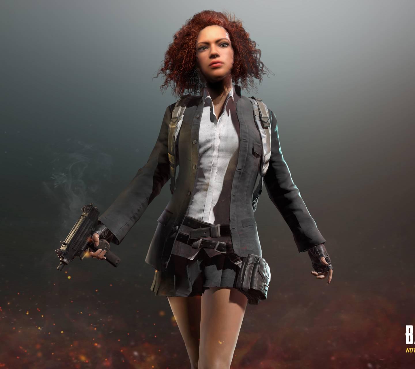HD Pubg Female Character — 1440x1280 wallpaper