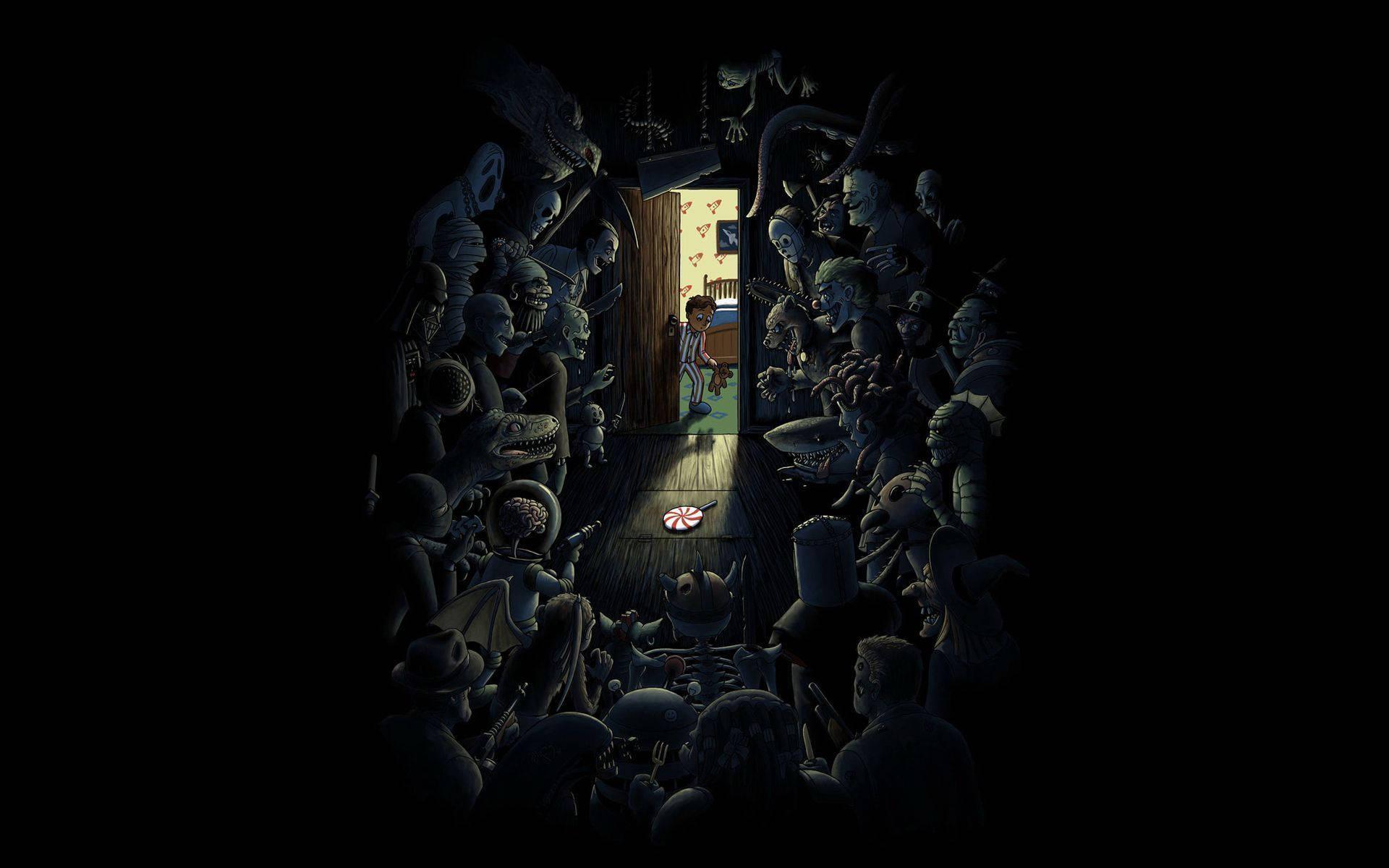 HD Scary Dark Room — 1920x1200 wallpaper
