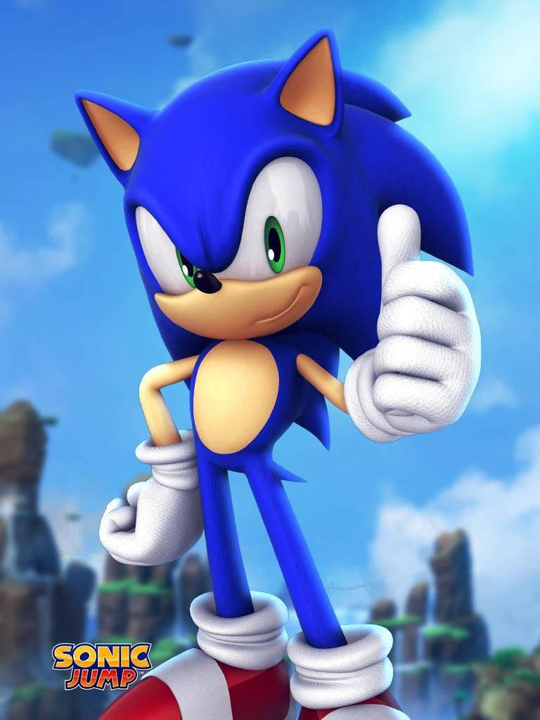 HD Sonic Jump Game Photo Cover — 768x1024 wallpaper