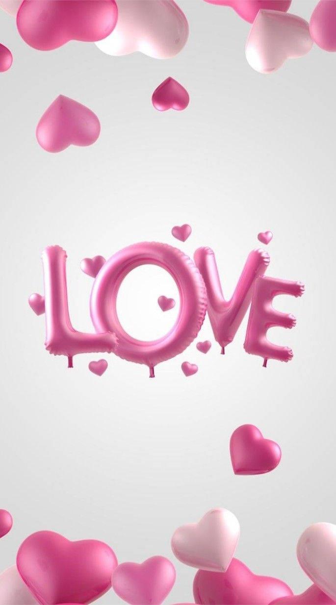 Heart Balloons Love Phone — 685x1234 wallpaper